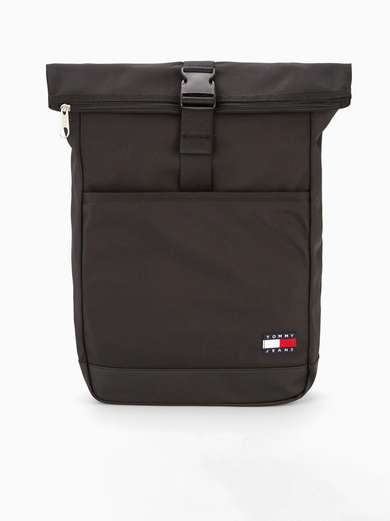 Tommy Jeans Essential Daily Rolltop Backpack Black Very
