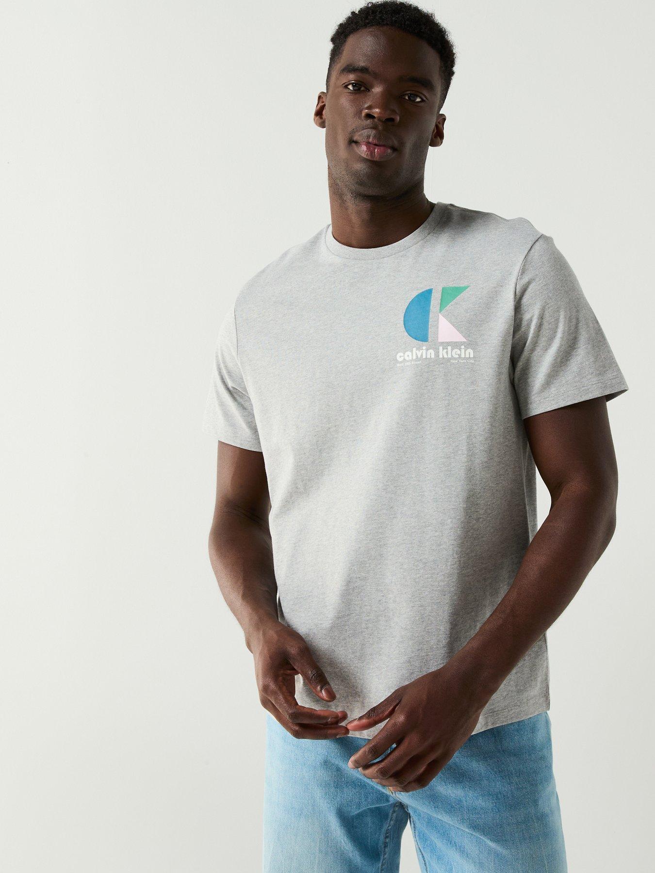 undefined 20S Bauhaus Logo Graphic T-Shirt - Grey