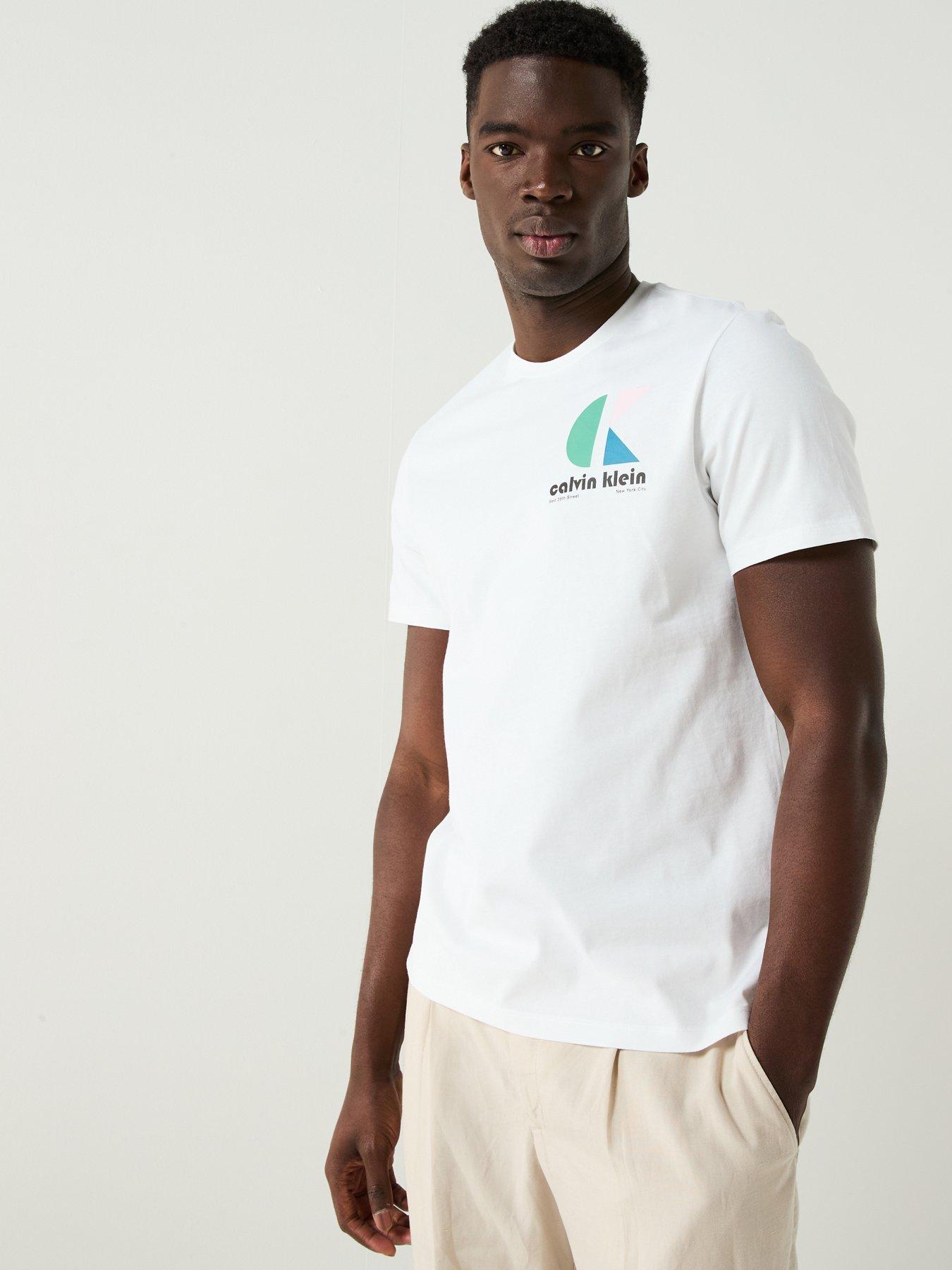 undefined 20S Bauhaus Logo Graphic T-Shirt - White