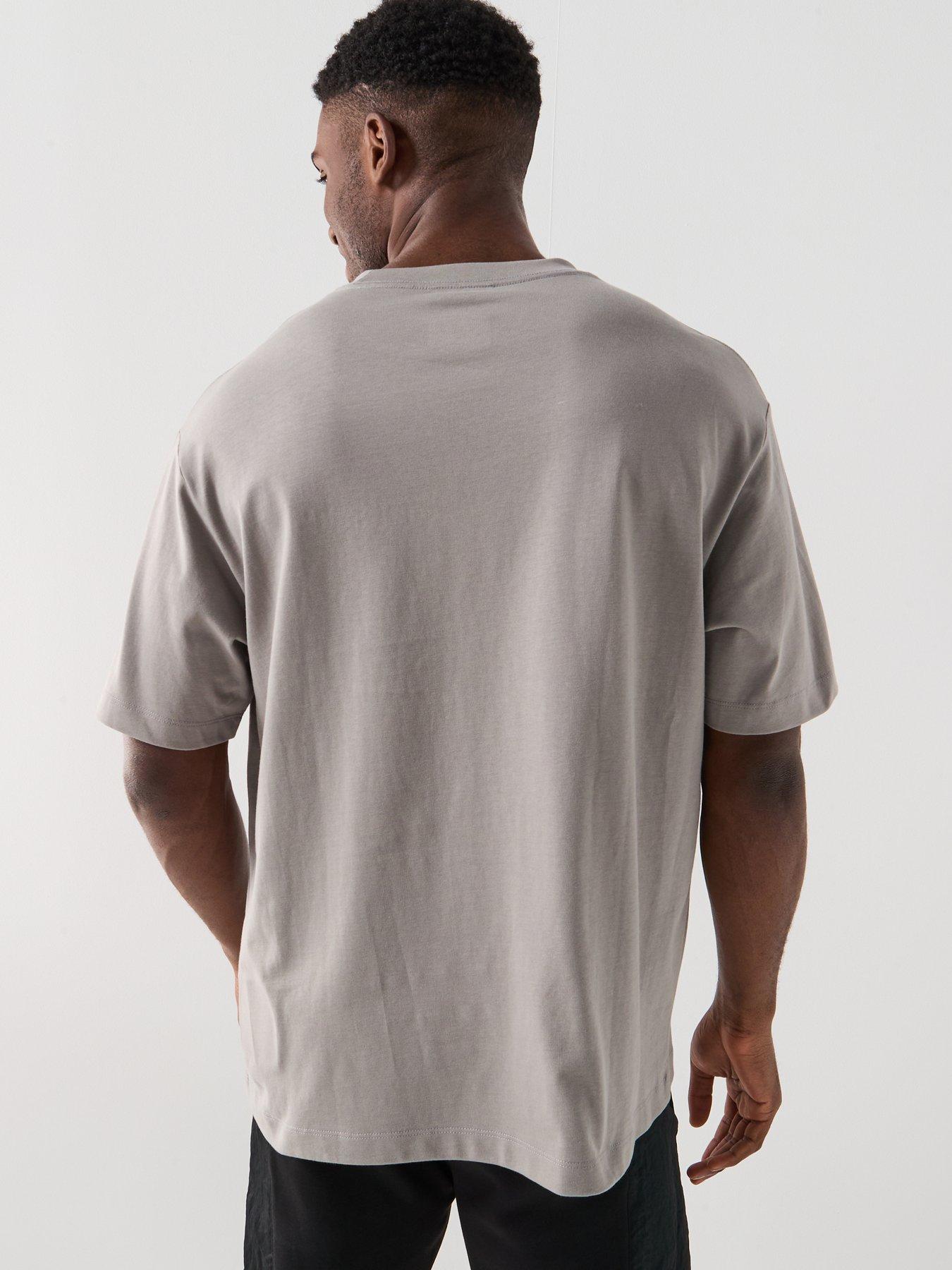 Image 2 of 5 of Calvin Klein Jeans Bauhaus Embroidered Logo T-Shirt - Grey