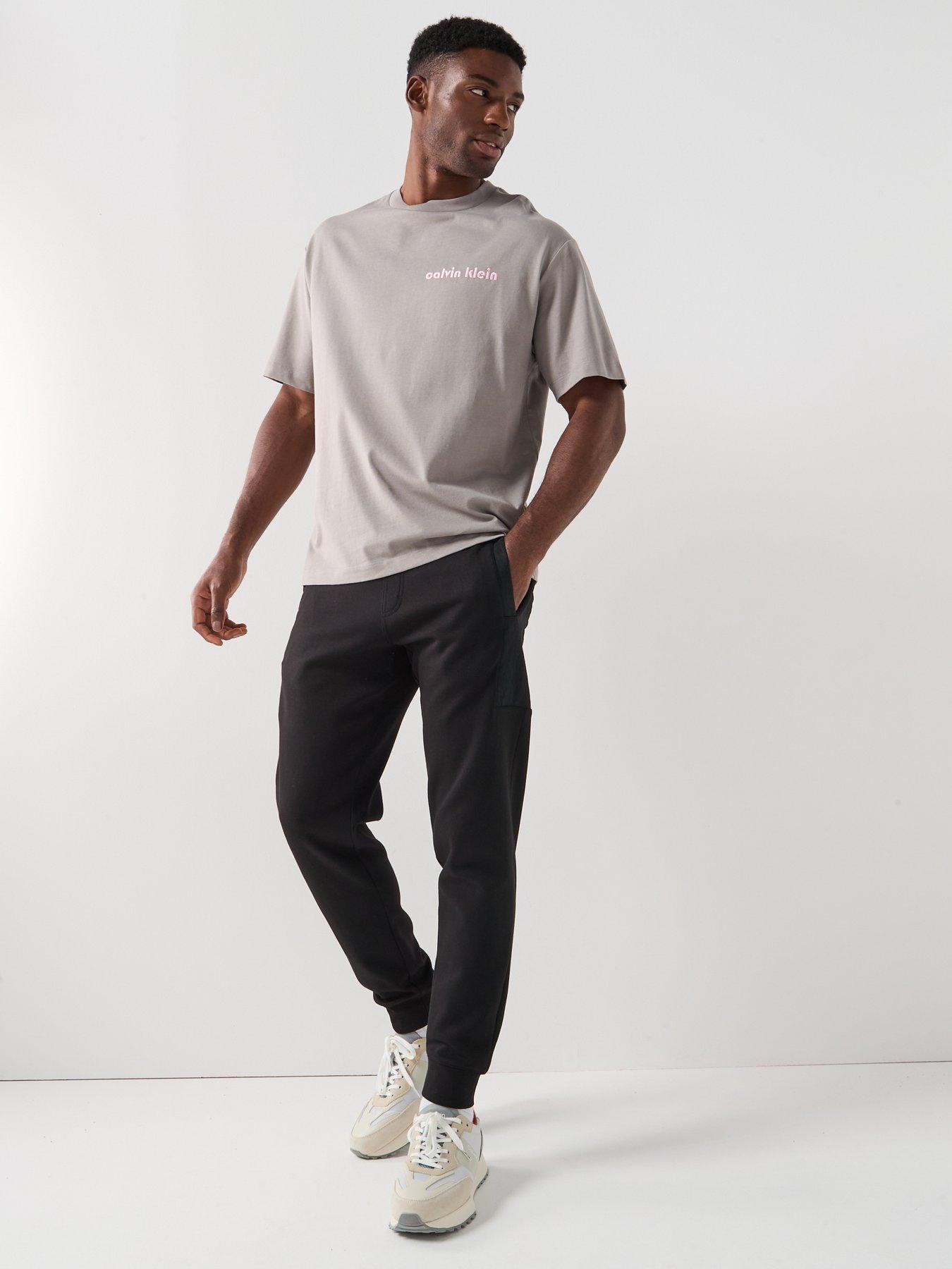 Image 3 of 5 of Calvin Klein Jeans Bauhaus Embroidered Logo T-Shirt - Grey