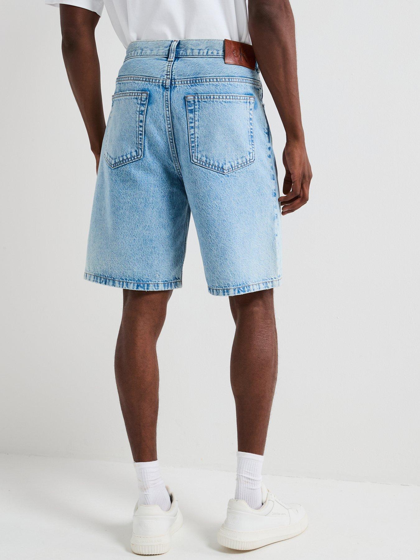 Image 2 of 6 of Calvin Klein 90's Classic Shorts - Light Blue