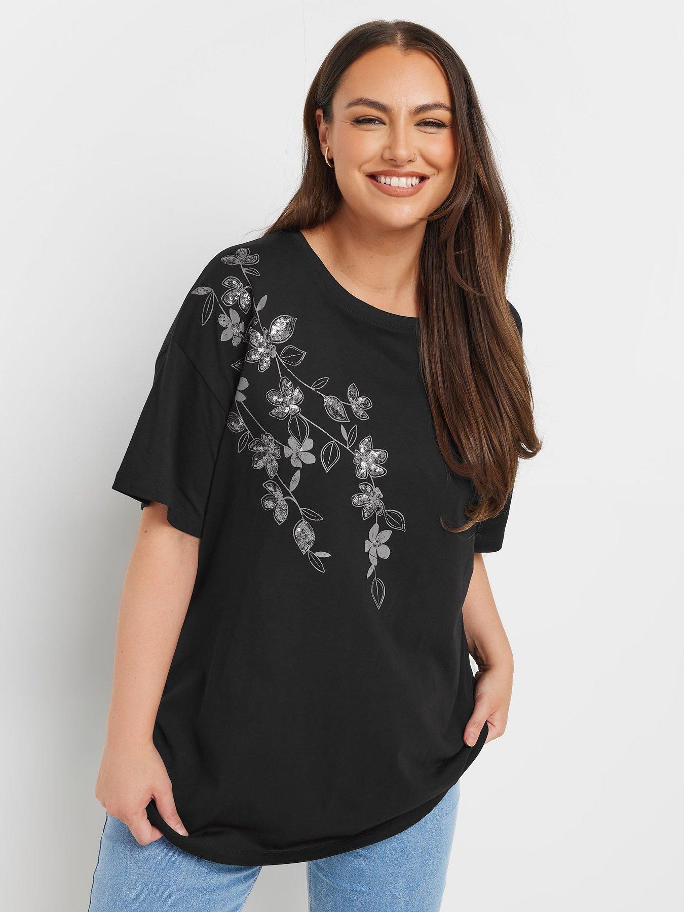 undefined Curve Relaxed T-shirt - Black