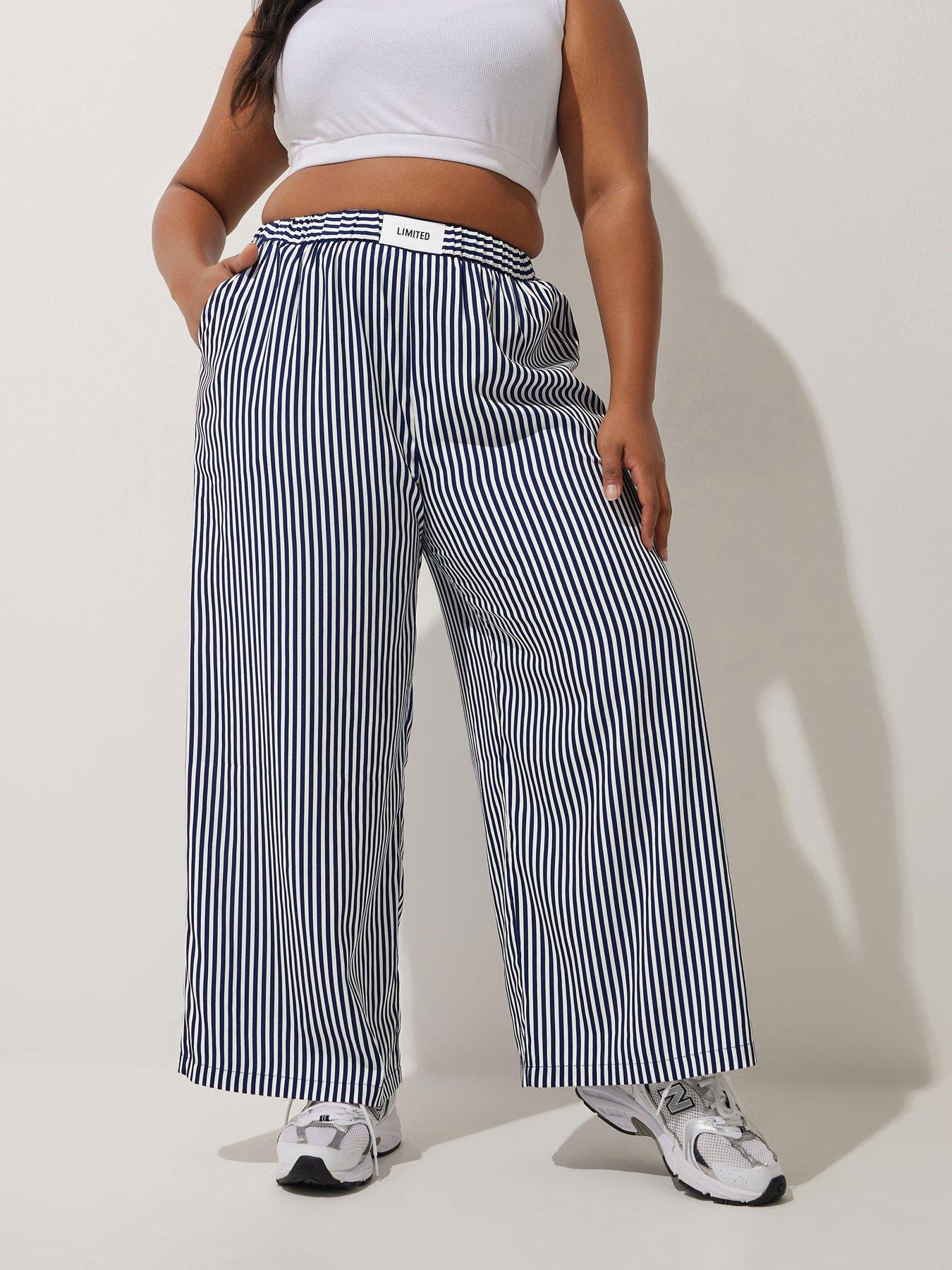 undefined Curve Boxer Detail Stripe Trouser