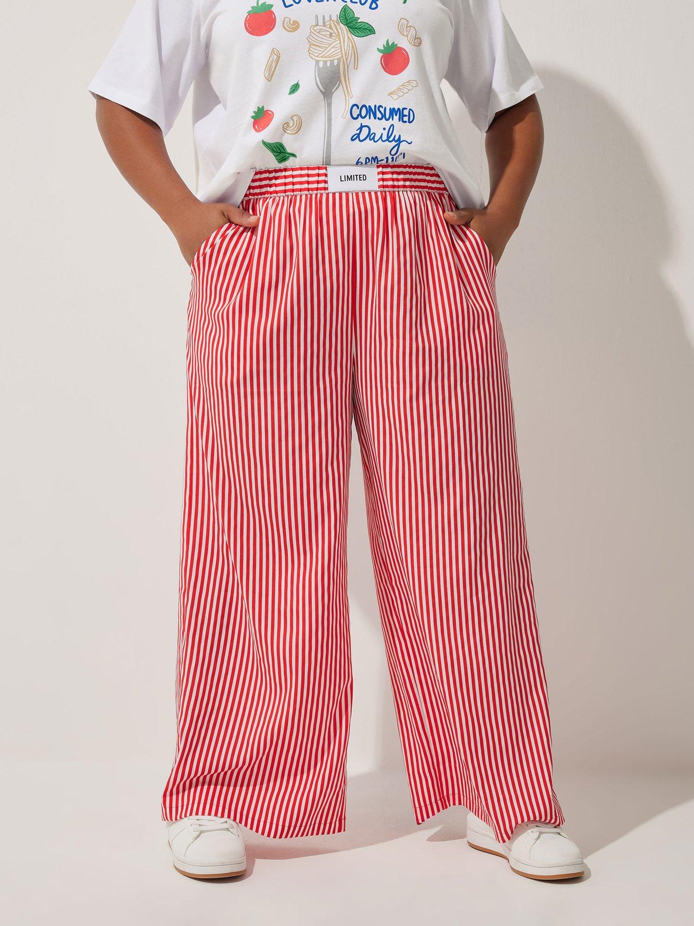undefined Curve Boxer Detail Stripe Trouser