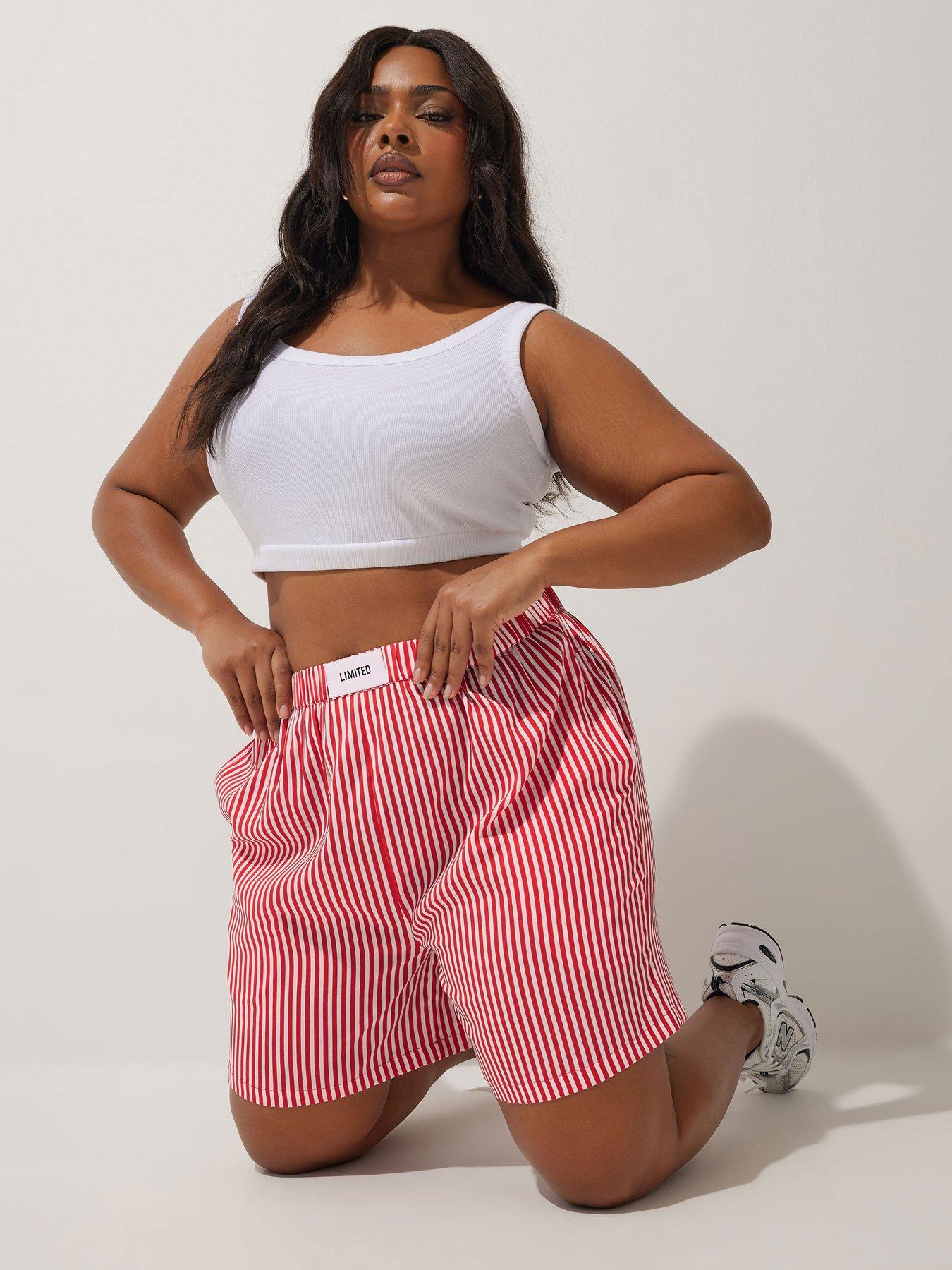 undefined Curve Boxer Detail Stripe Trouser