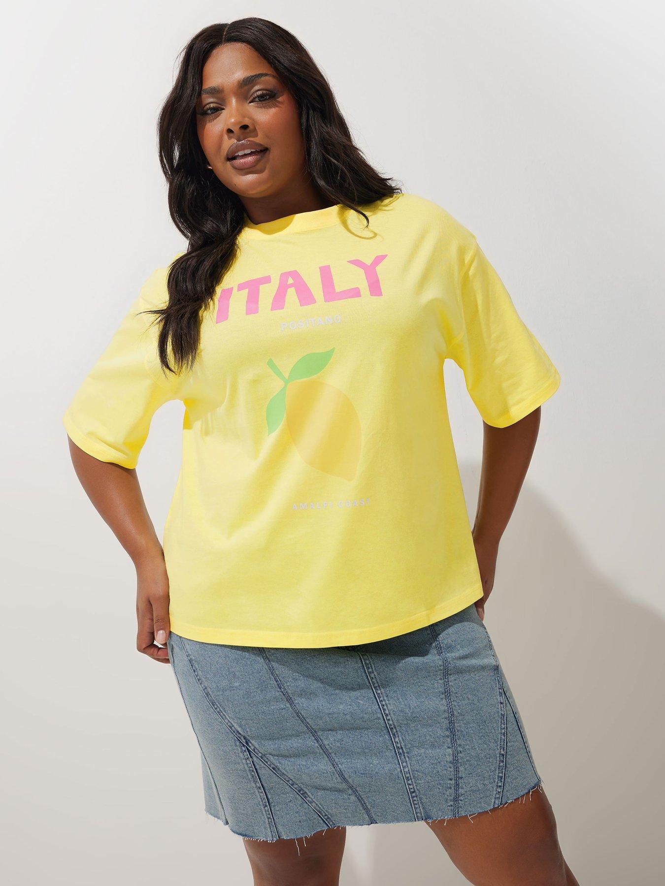 undefined Curve Italy T-shirt - Yellow