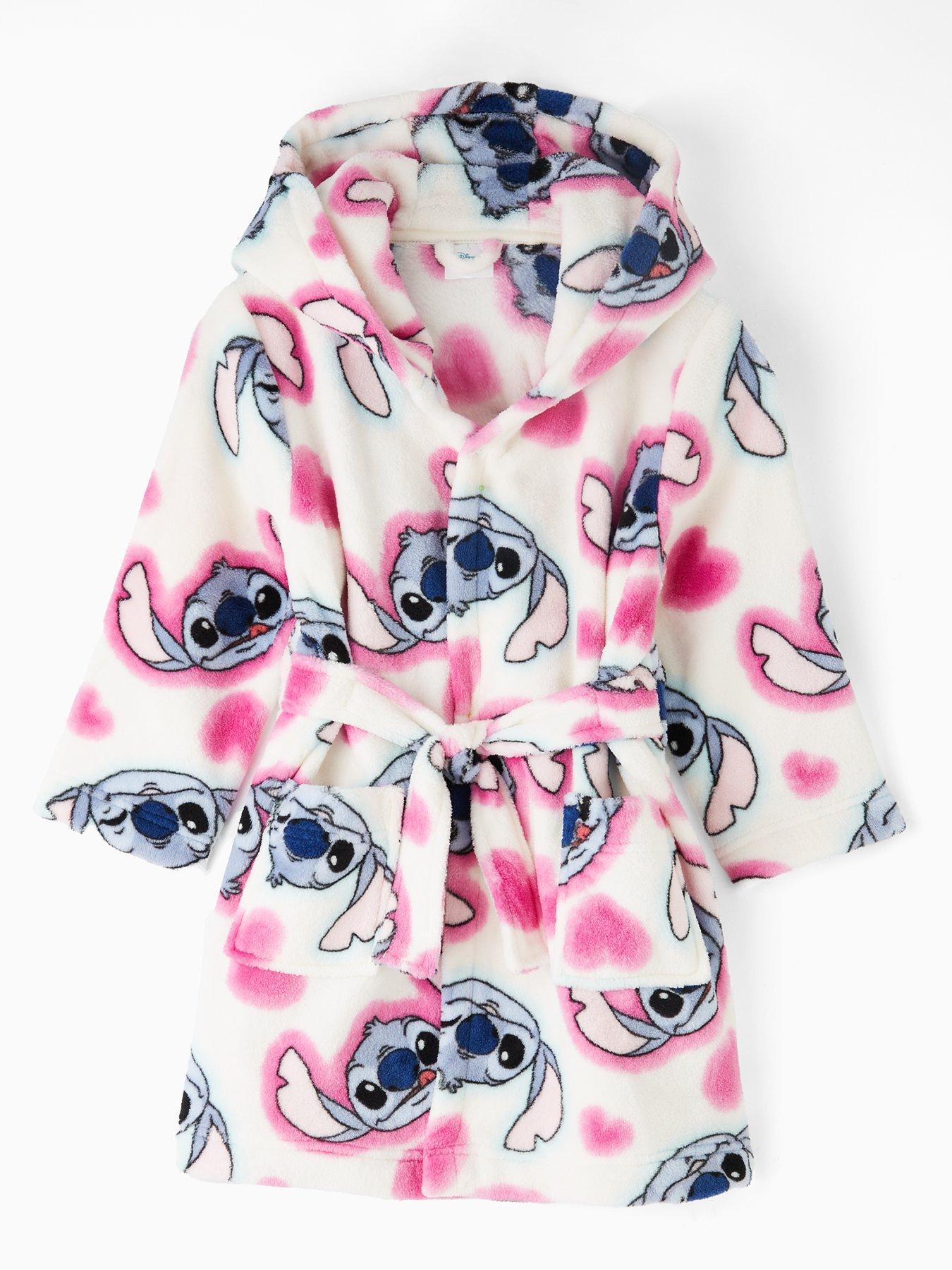 Image 1 of 4 of Disney Lilo & Stitch Disney Lilo &amp; Stitch Heart Dressing Gown - Multi