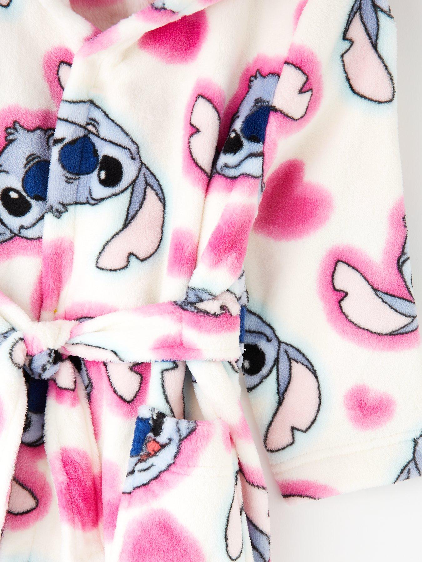 Image 3 of 4 of Disney Lilo & Stitch Disney Lilo &amp; Stitch Heart Dressing Gown - Multi