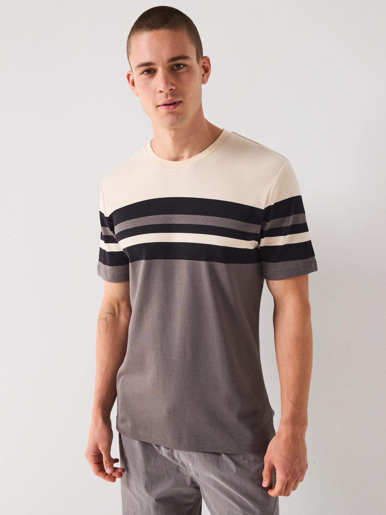 undefined Pure Cotton Interlock Yarn Dye T-shirt - Beige