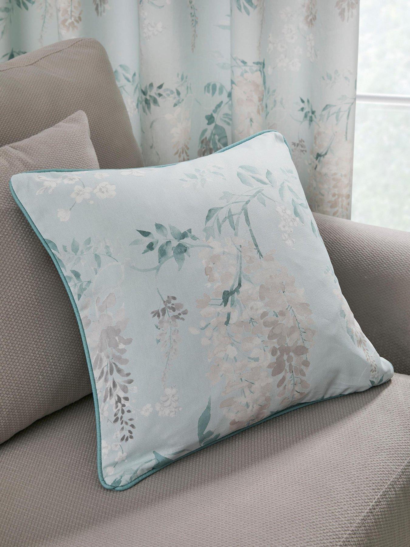 undefined Dreams  &  Drapes Wisteria 100% Cotton Filled Cushion