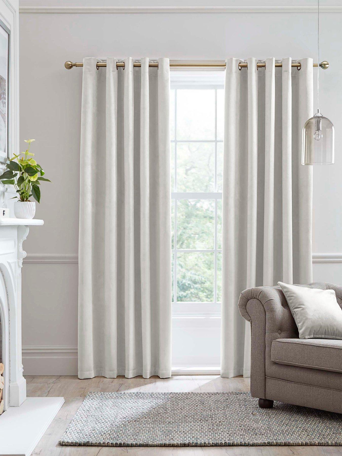 undefined Montrose Velvet Blackout Eyelet Curtains
