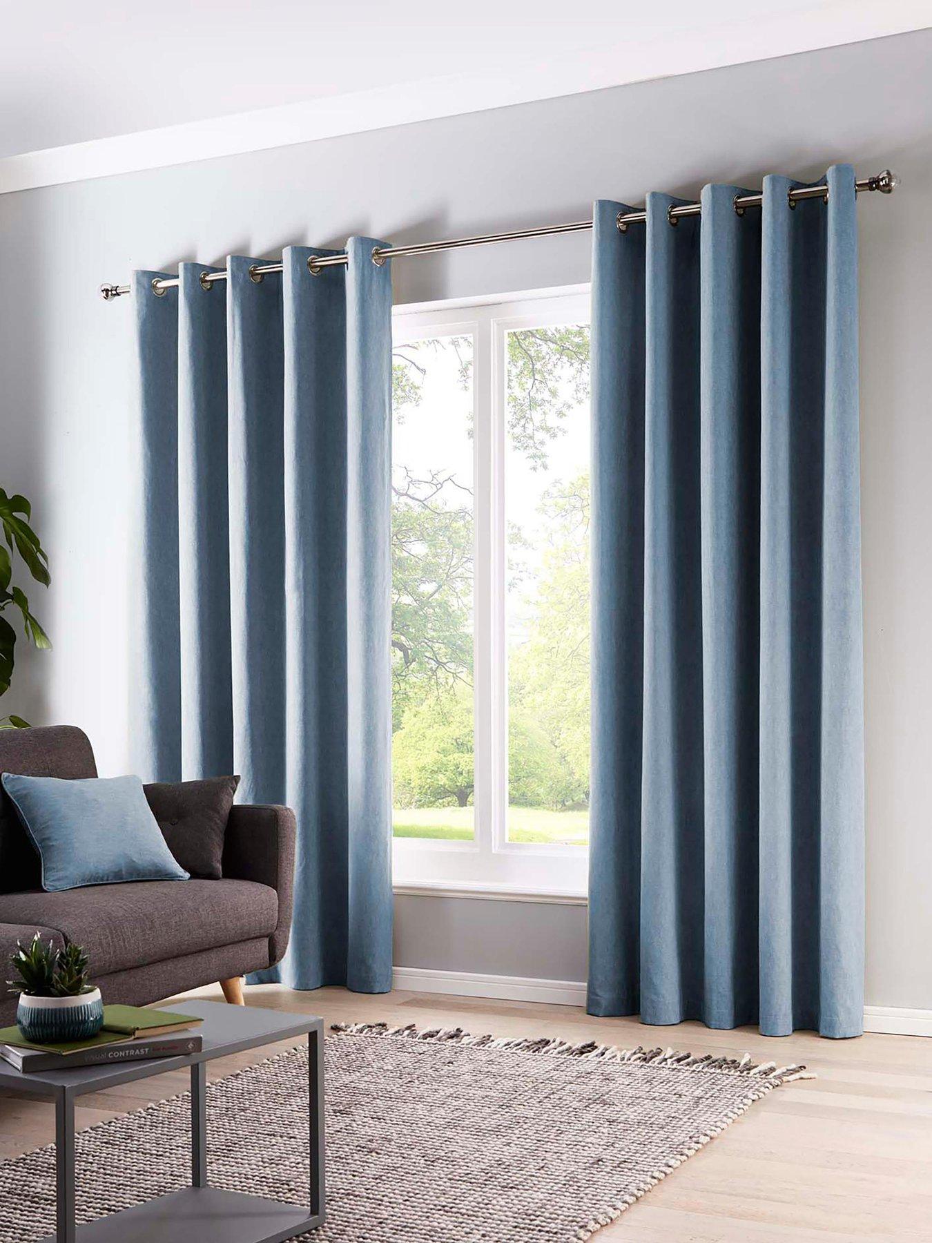 Fusion Sorbonne Lined Eyelet Curtains
