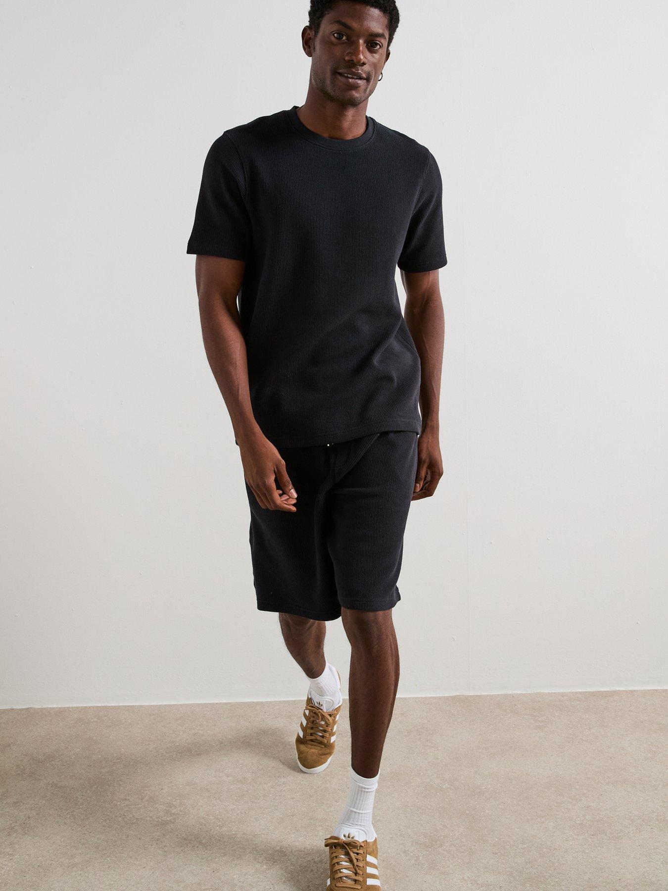 undefined Heavyweight Ribbed T-Shirt - Black