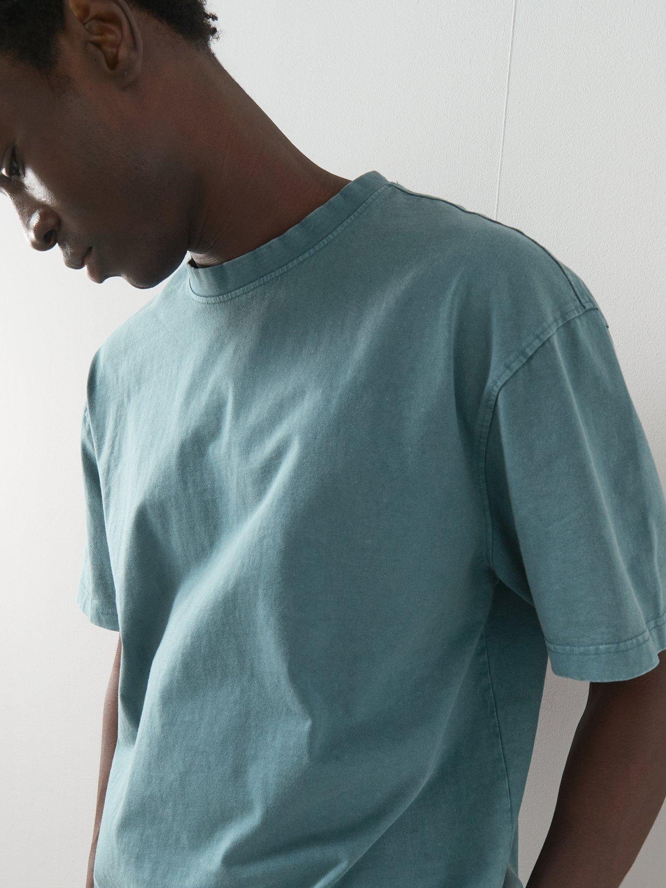Image 4 of 6 of Very Man Acid Wash T-Shirt - Blue