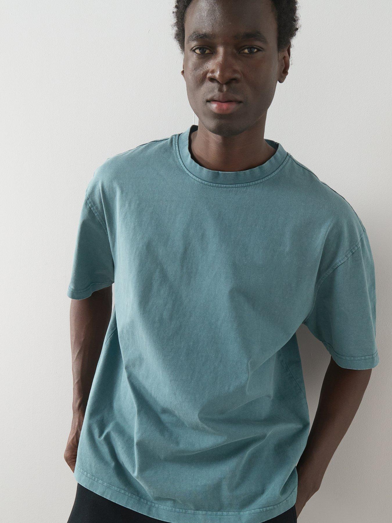 Image 5 of 6 of Very Man Acid Wash T-Shirt - Blue