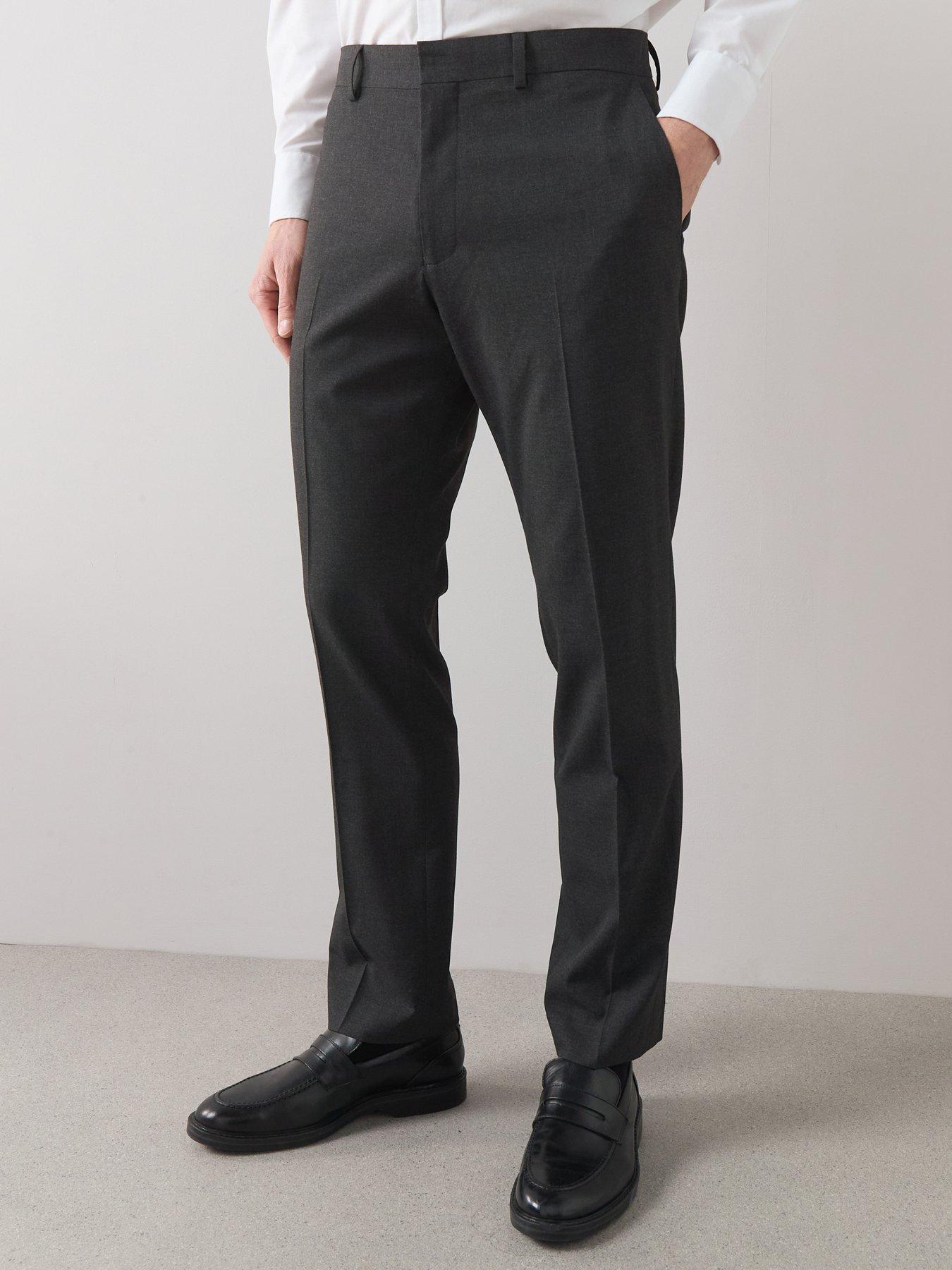 The Very Collection Slim Fit Suit Trousers - Charcoal