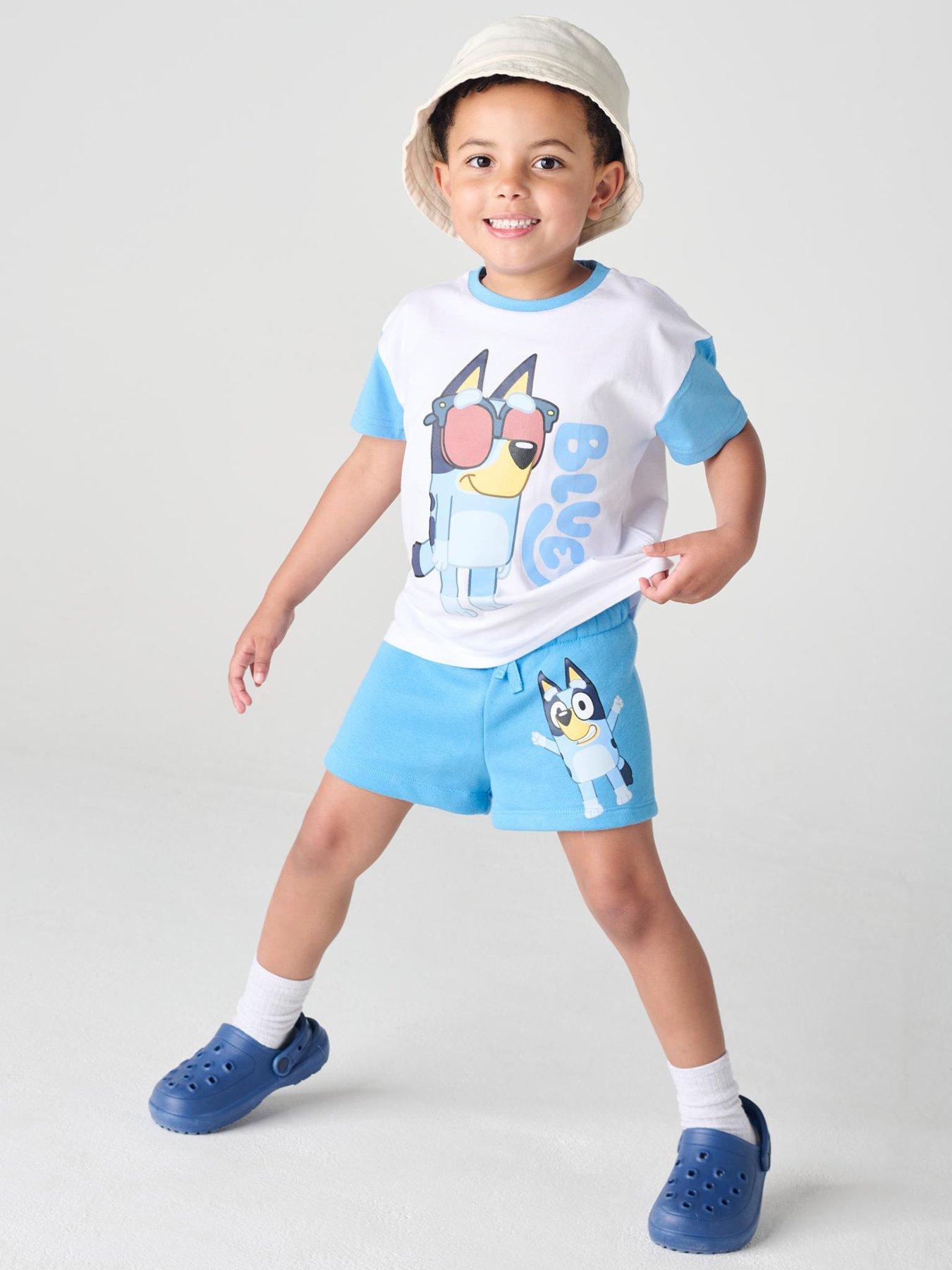 Image 1 of 4 of Brand Threads Bluey Boys T-Shirt &amp; Shorts Set - Multi