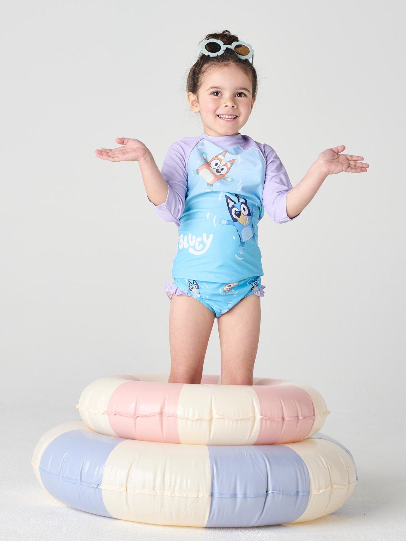undefined Girls Bluey Swim Set