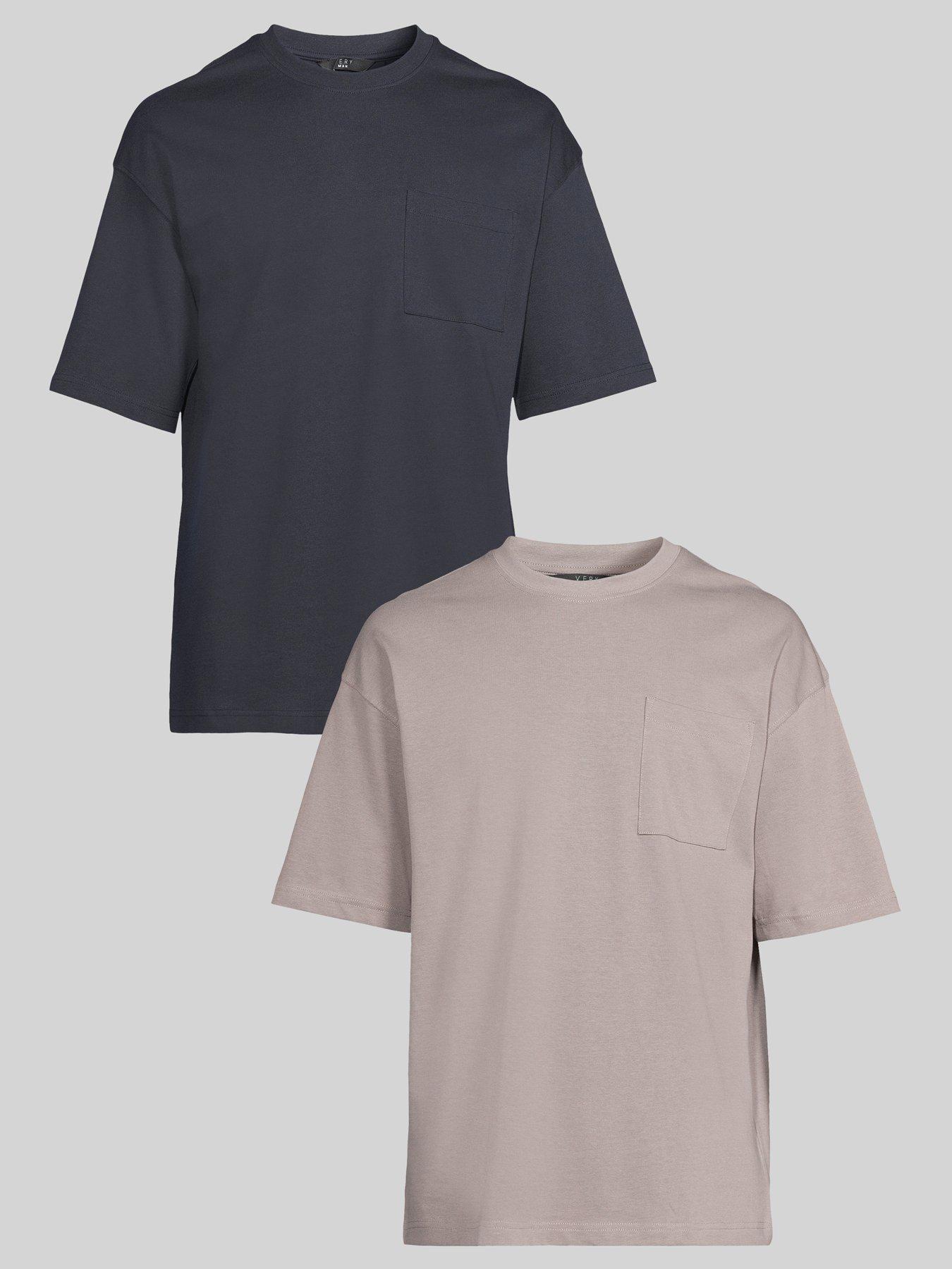 undefined 2 Pack Heavyweight Relaxed Fit T-Shirt - Multi