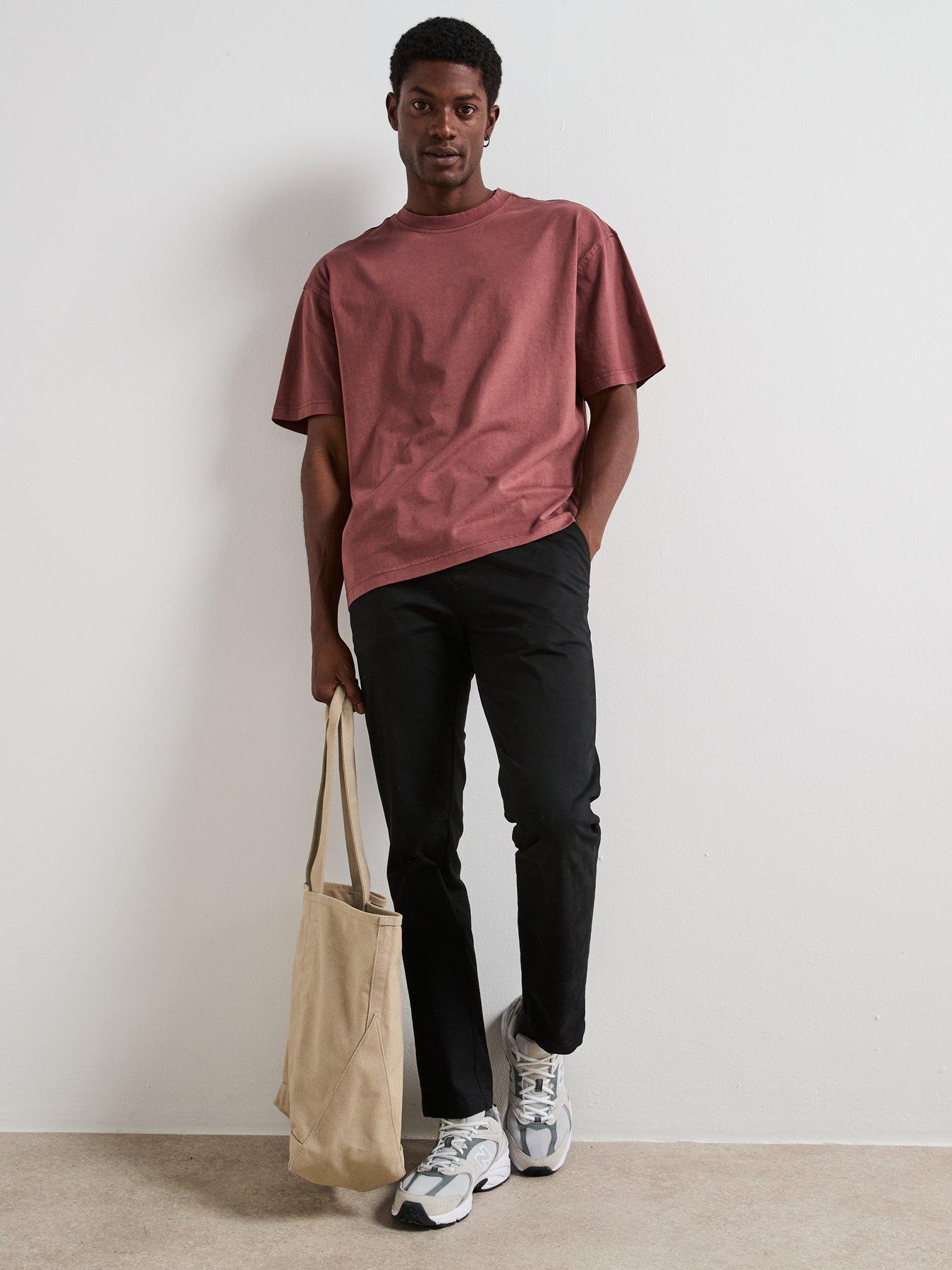 Image 3 of 6 of Very Man Acid Wash T-Shirt - Rust