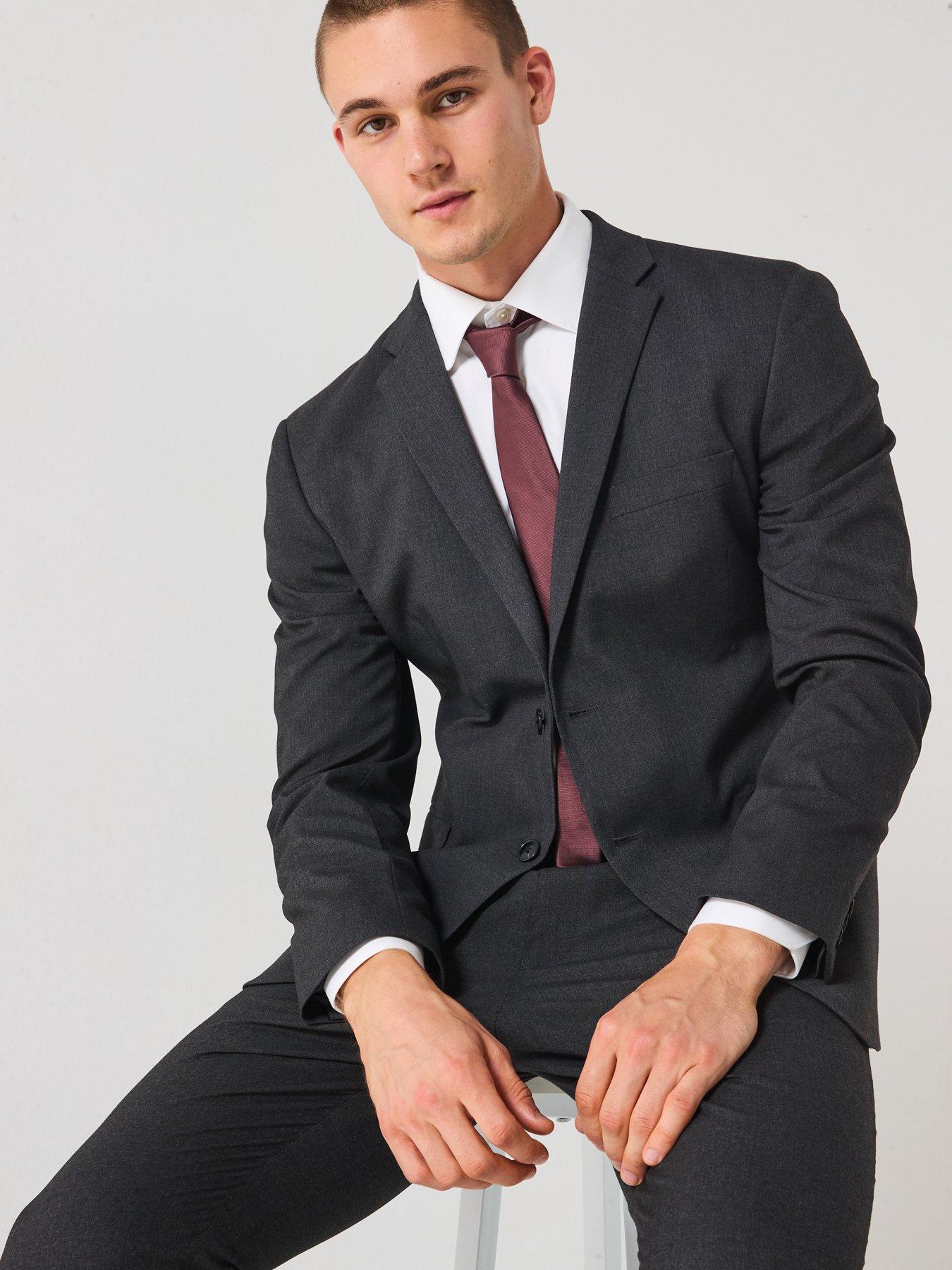 Very Man Regular Fit Suit Jacket - Charcoal