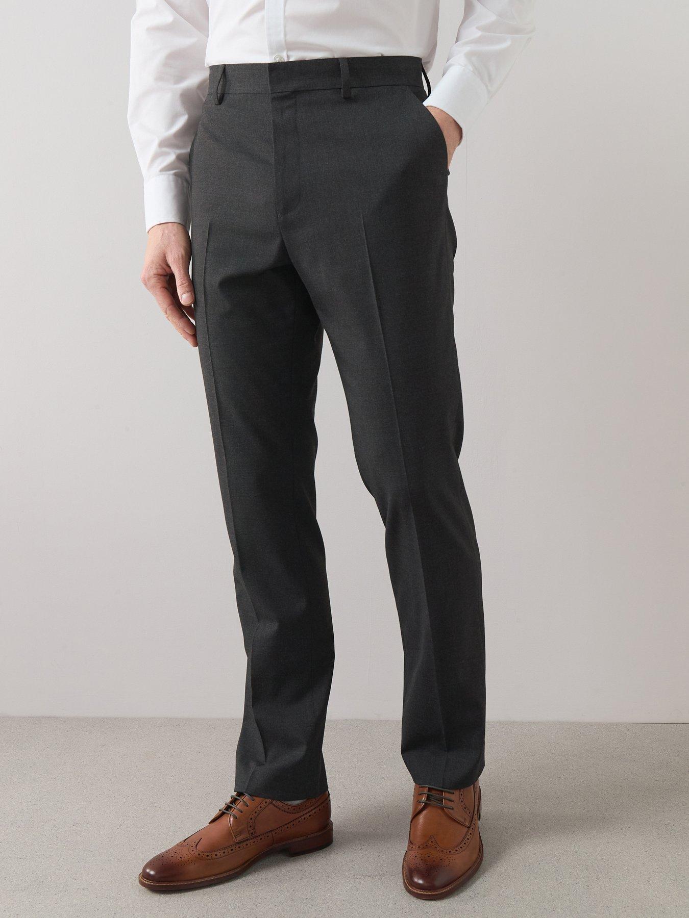 The Very Collection Regular Fit Suit Trousers - Charcoal