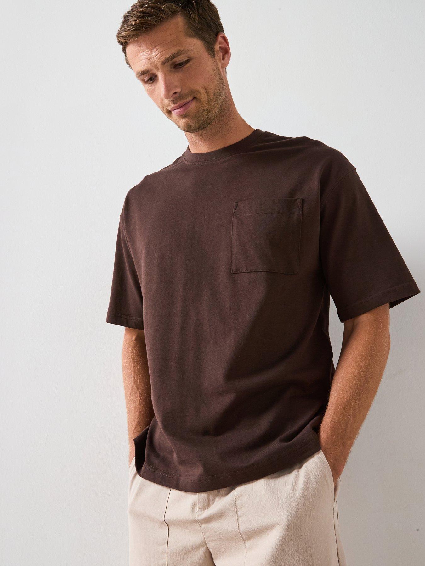 Very Man Heavyweight Relaxed Fit T-Shirt - Brown
