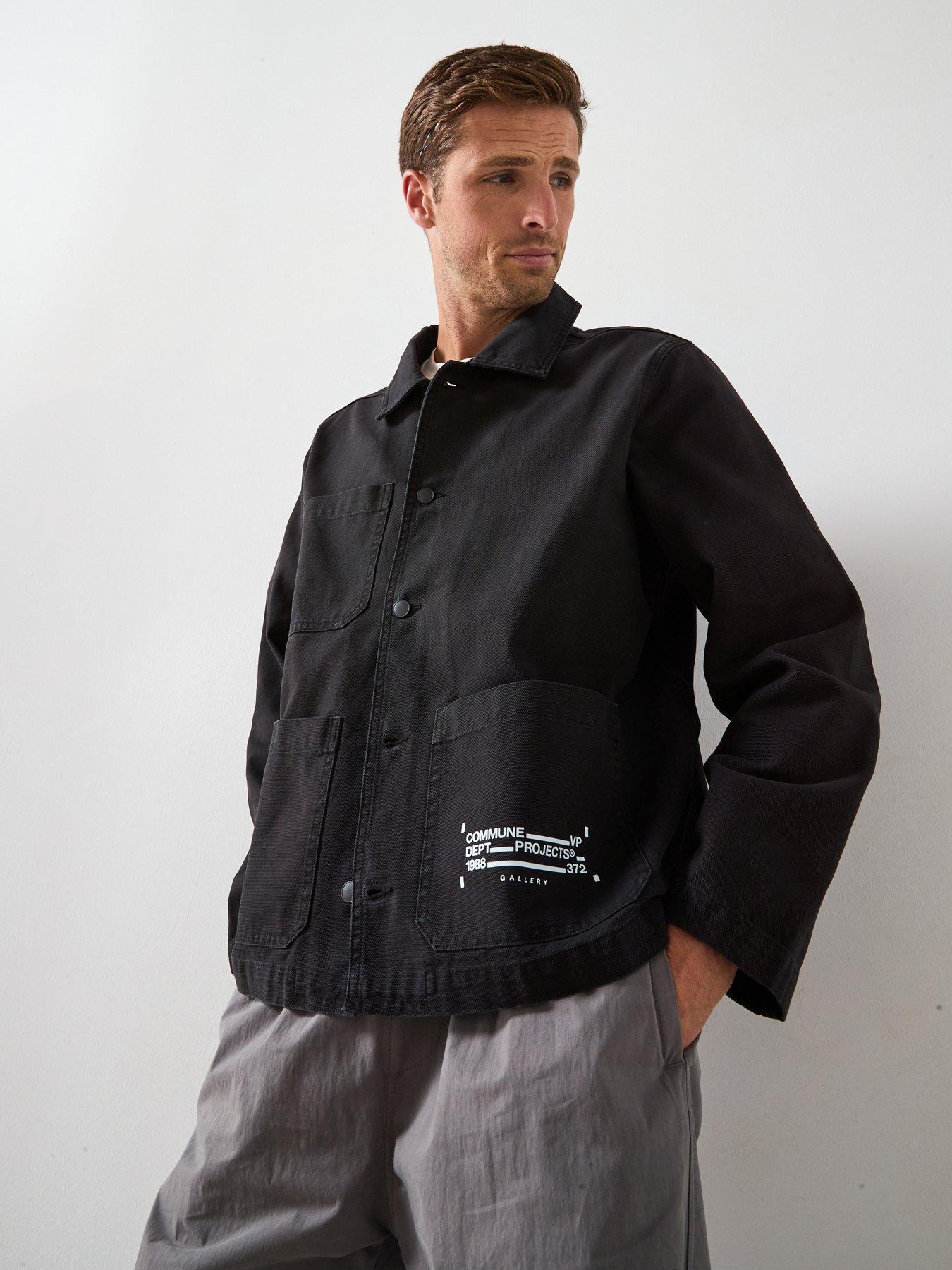 undefined Canvas Chore Jacket - Black
