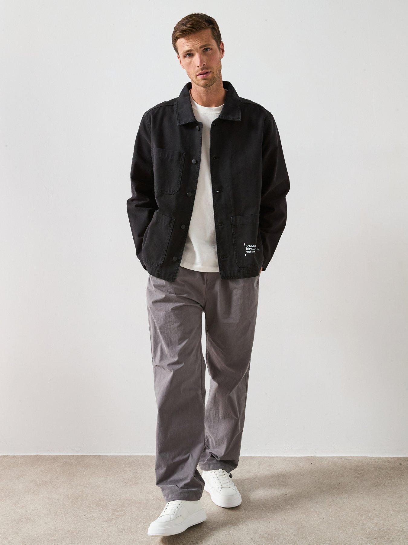 Image 1 of 6 of Very Man Canvas Chore Jacket - Black
