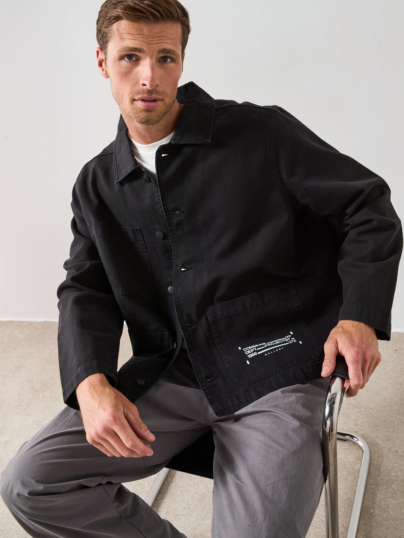 Image 6 of 6 of Very Man Canvas Chore Jacket - Black
