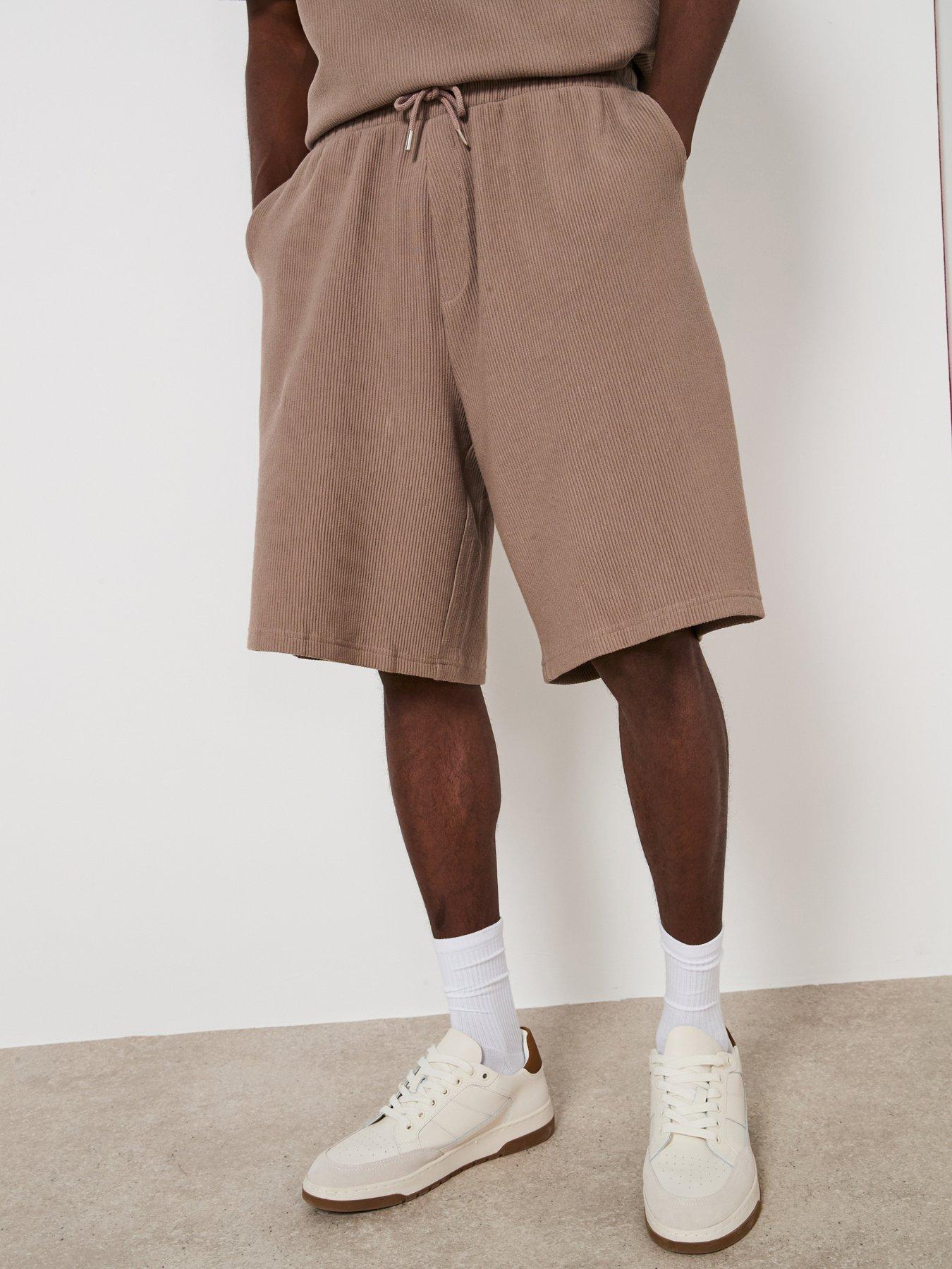 Image 1 of 6 of Very Man Heavyweight Ribbed Short - Beige