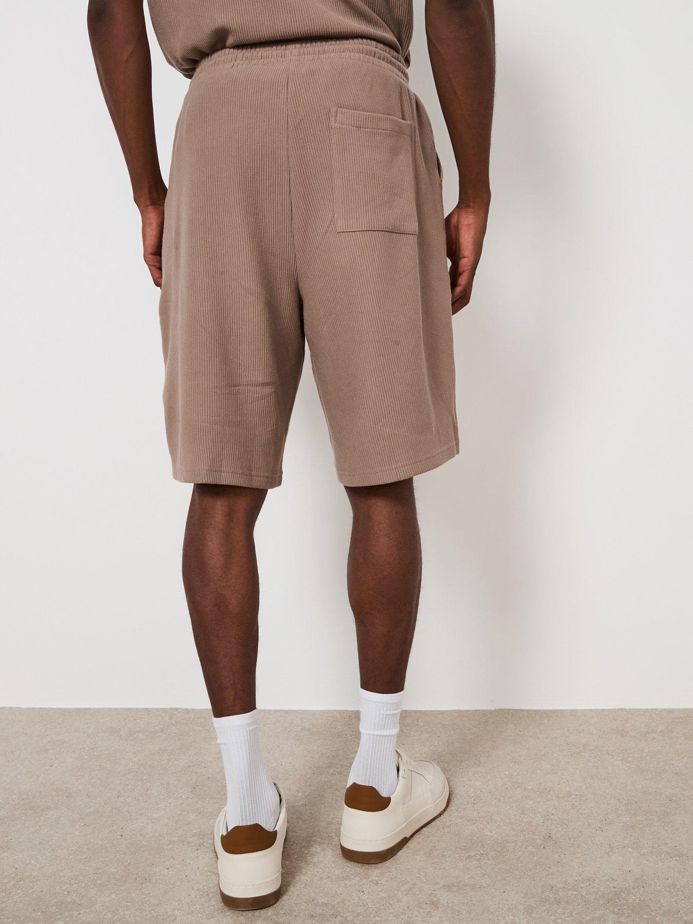 Image 2 of 6 of Very Man Heavyweight Ribbed Short - Beige