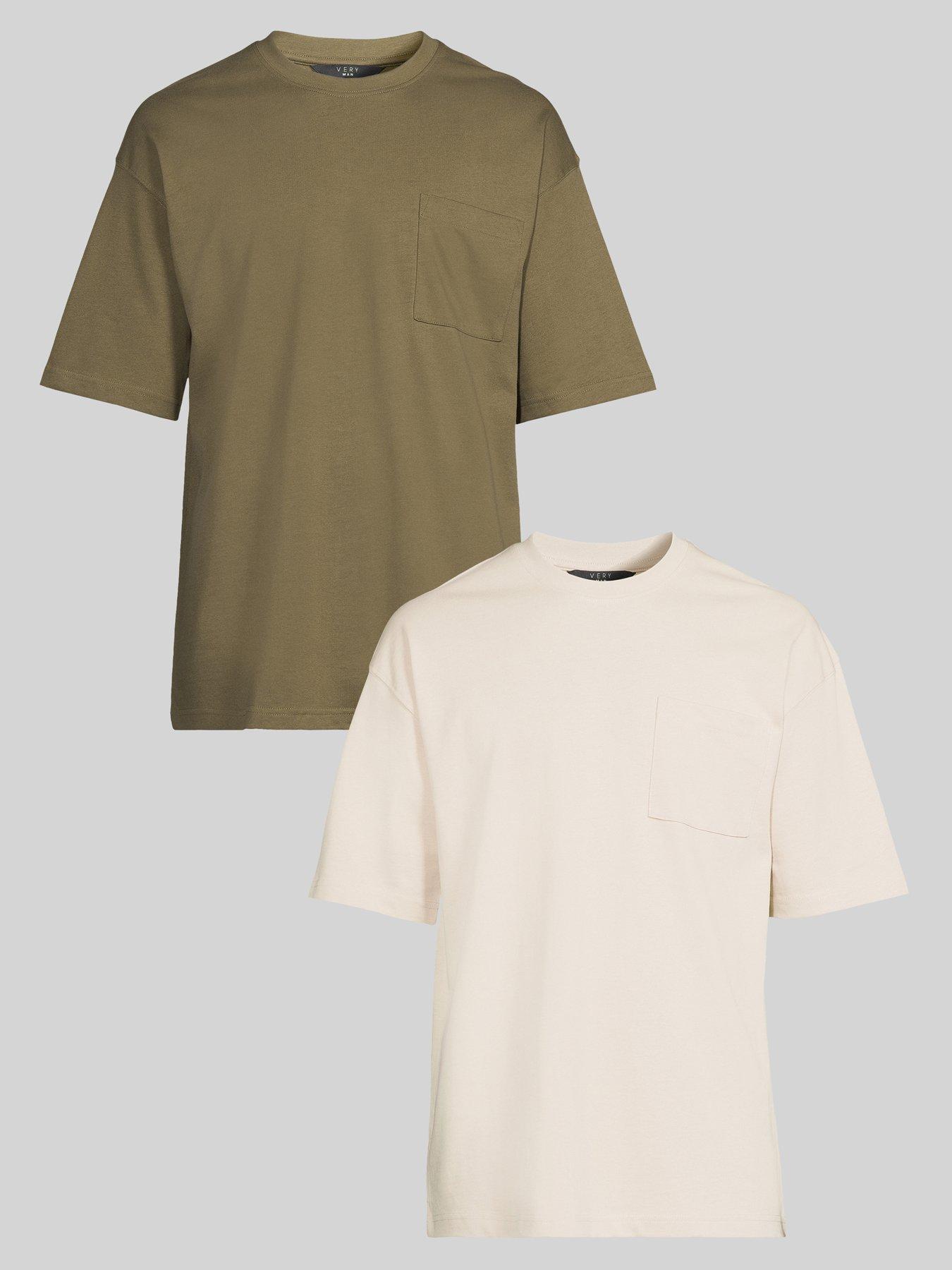 undefined 2 Pack Heavyweight Relaxed Fit T-Shirt - Multi