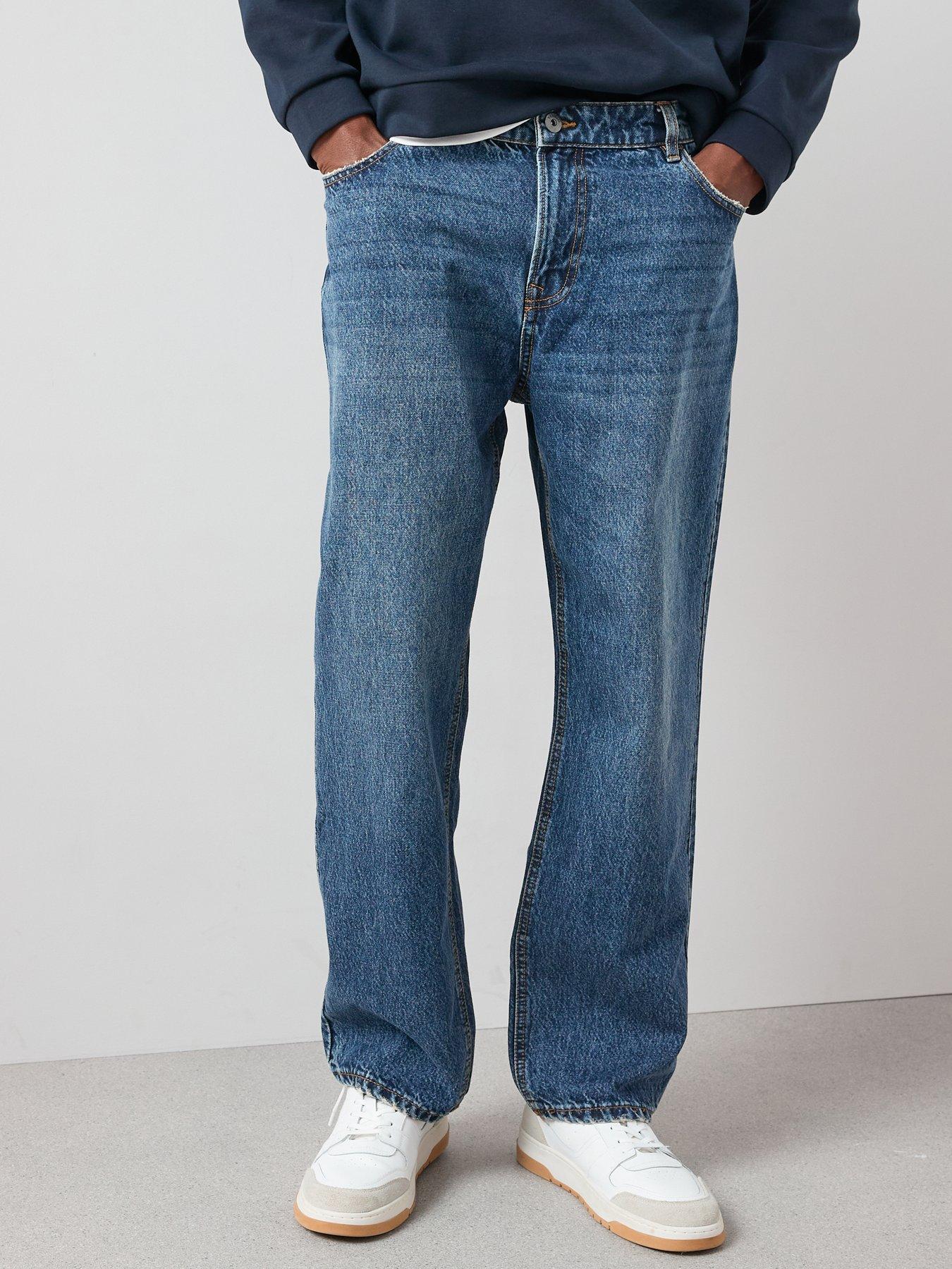 The Very Collection Premium Loose Fit Jeans With Stretch - Mid Blue