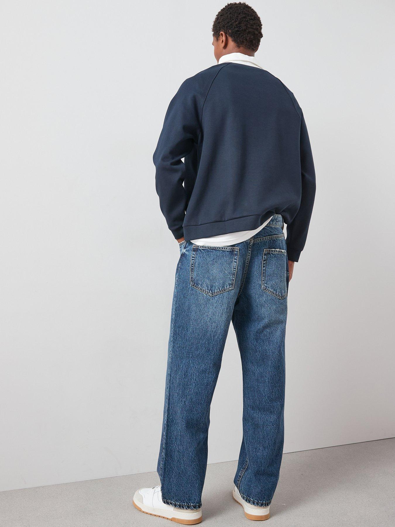 Image 2 of 6 of The Very Collection Premium Loose Fit Jeans With Stretch - Mid Blue