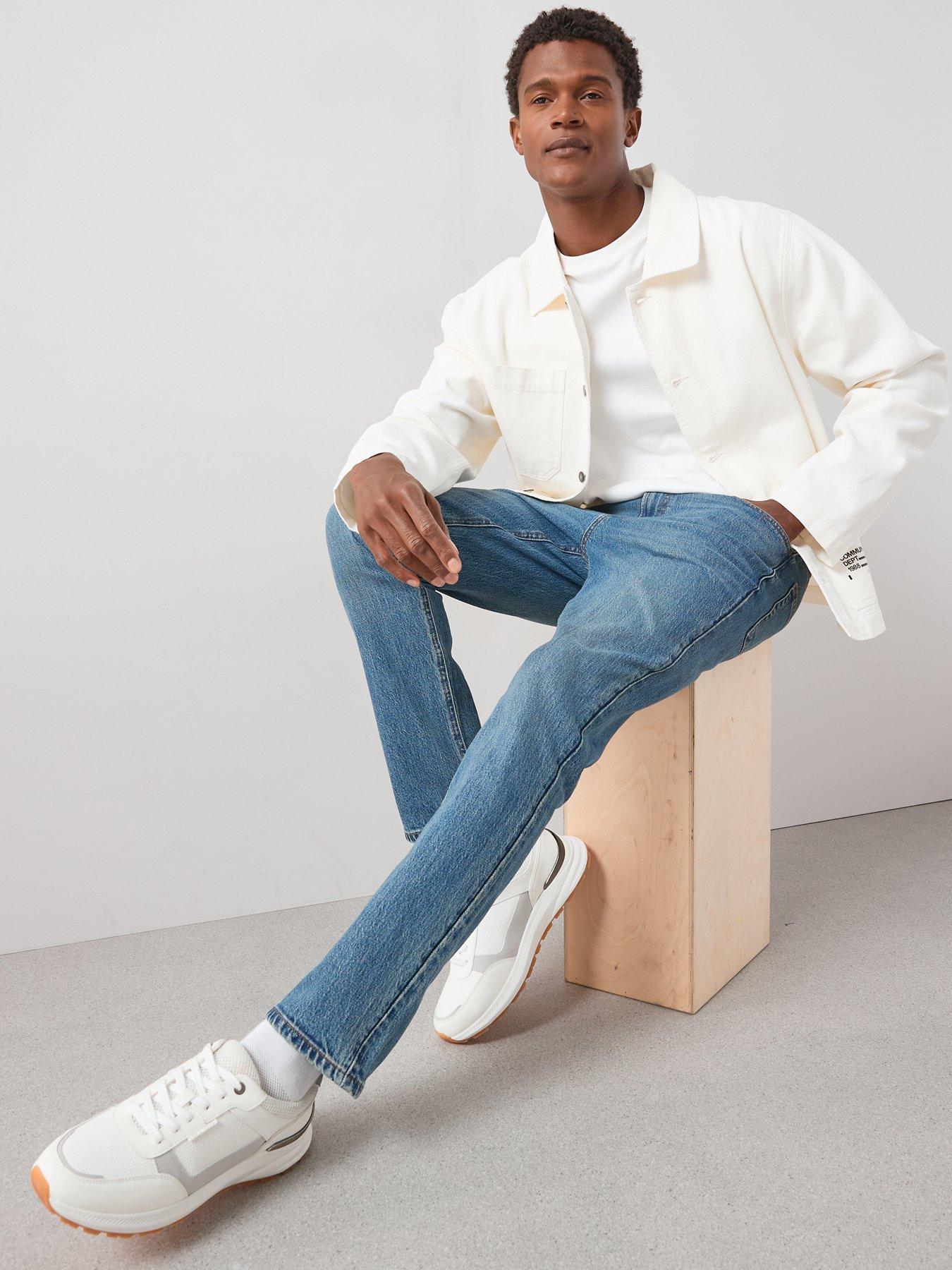 Very Man 100% Cotton Slim Fit Jeans - Blue Wash