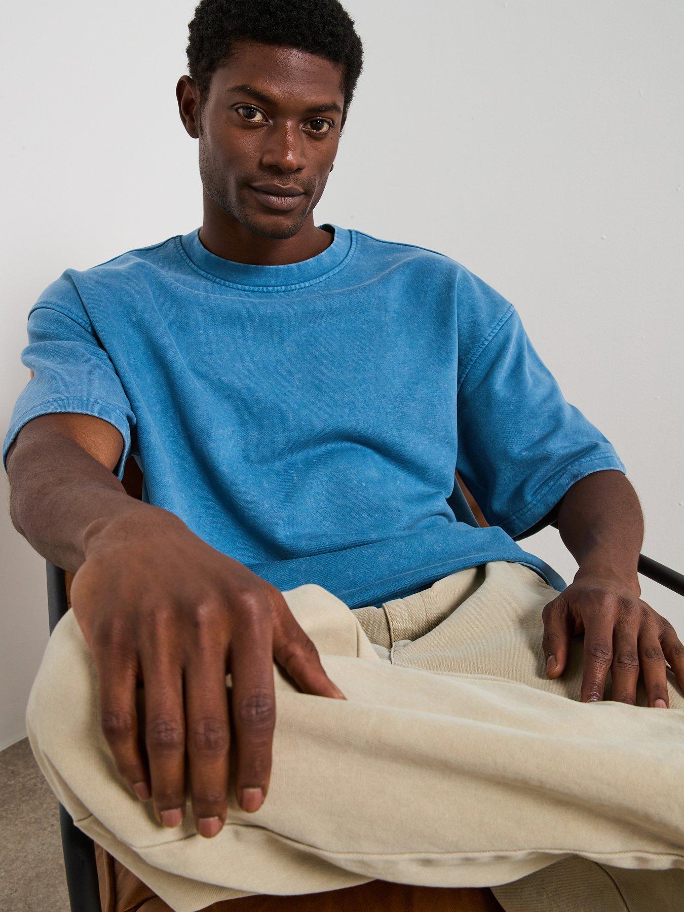 undefined Washed Heavyweight Tee - Blue