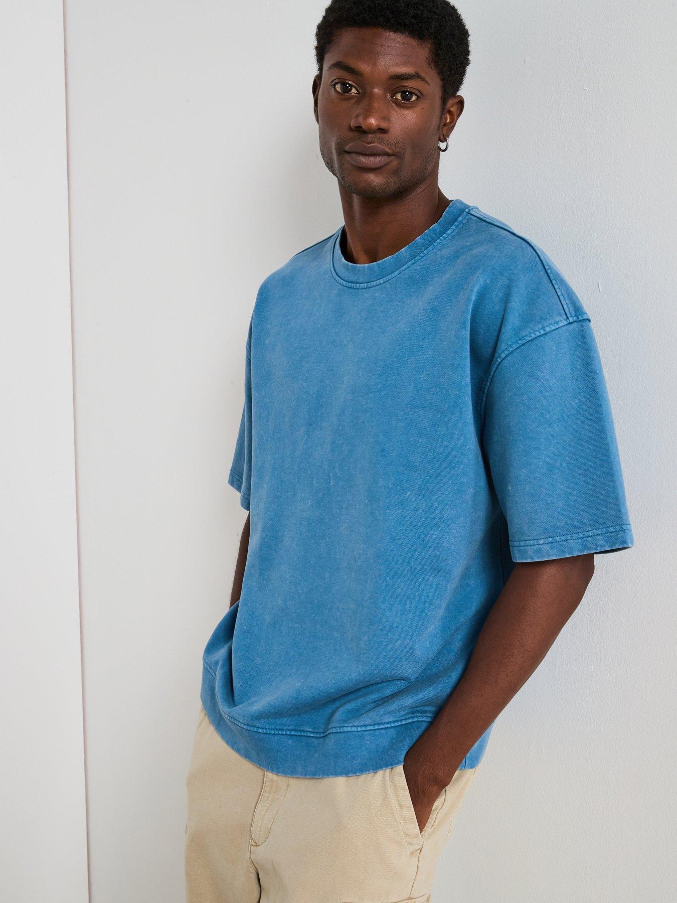 undefined Washed Heavyweight Tee - Blue