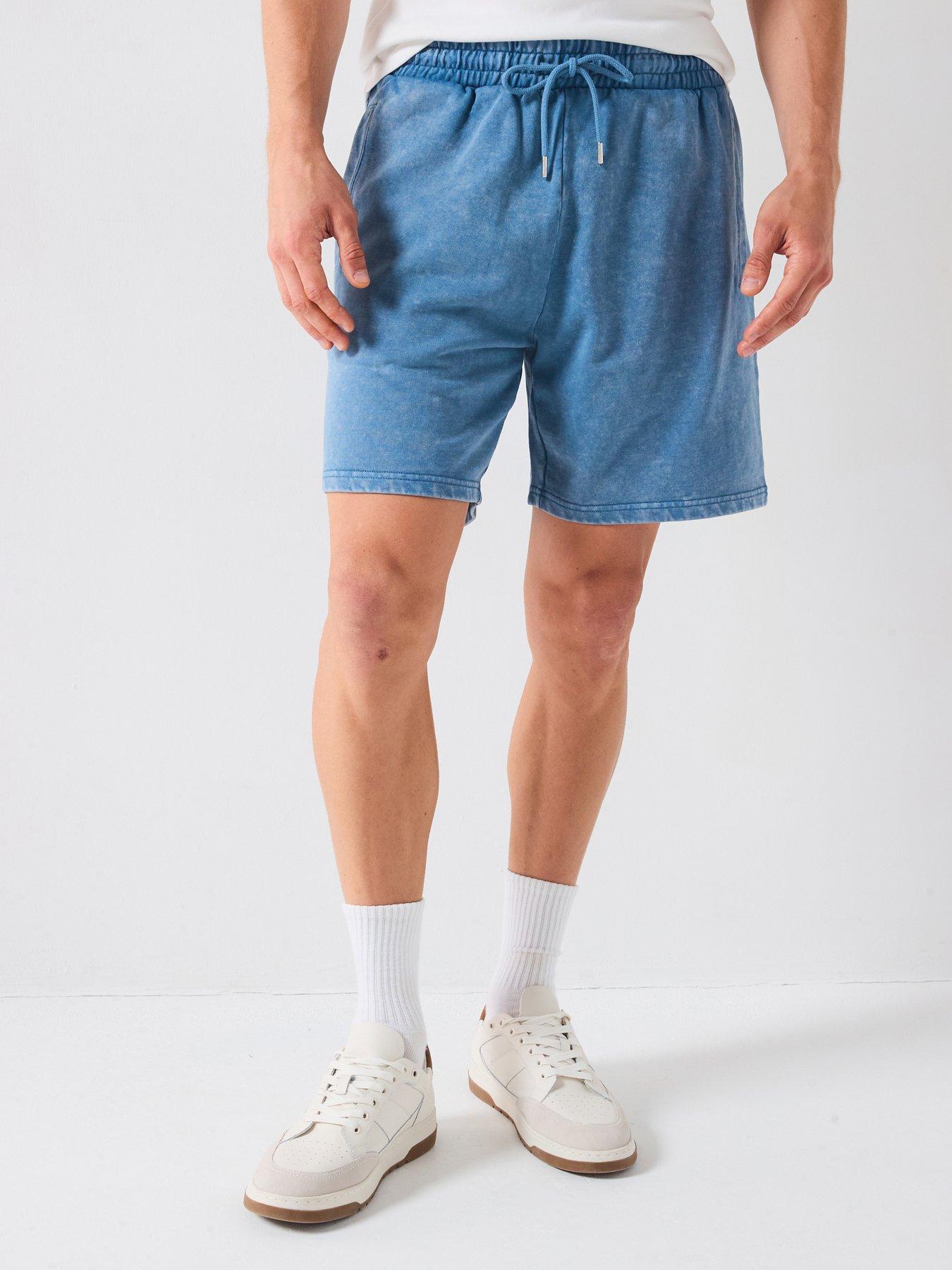 undefined Washed Sweat Short - Blue