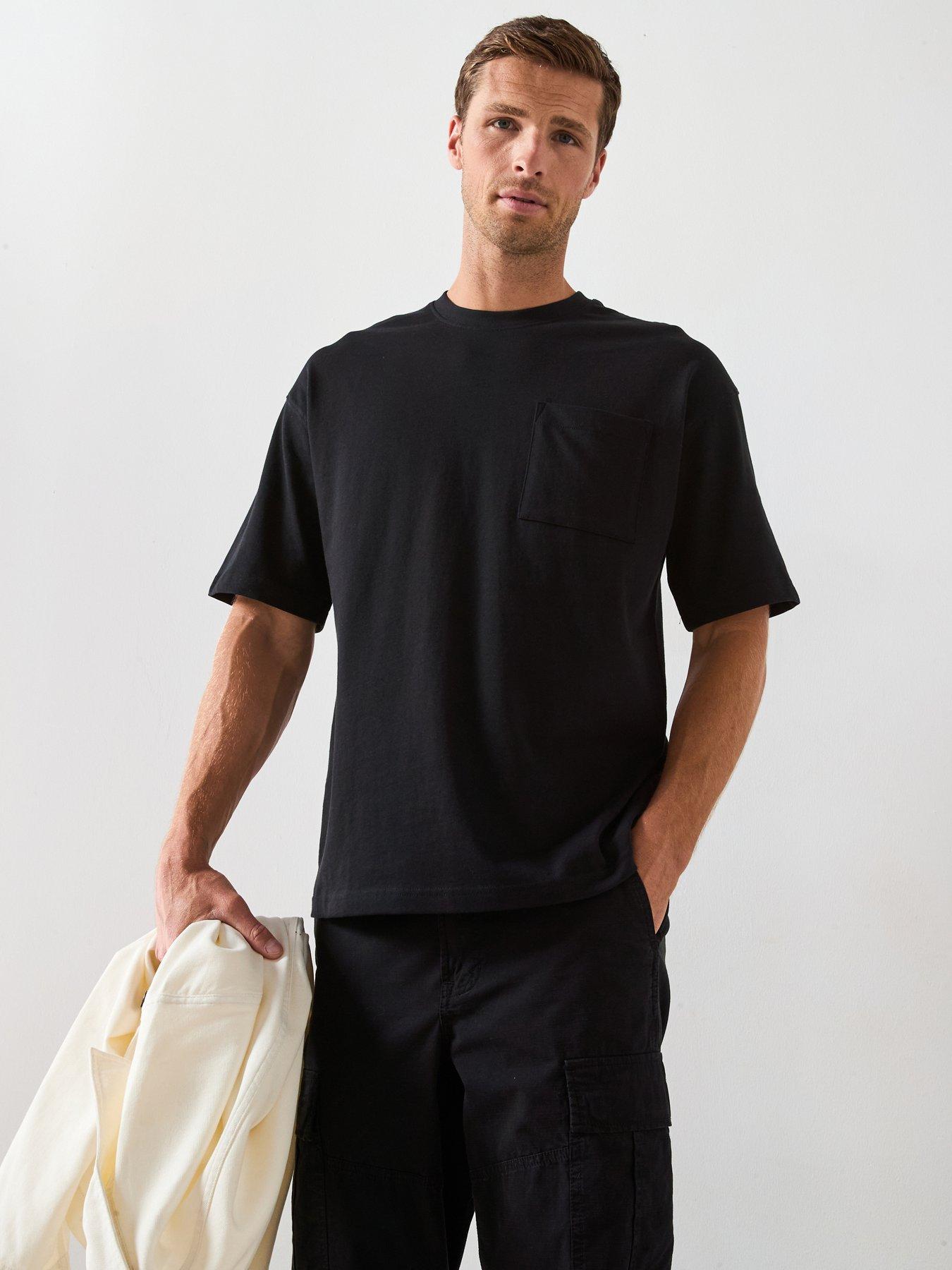 The Very Collection Pure Cotton Heavyweight Relaxed Fit T-shirt - Black