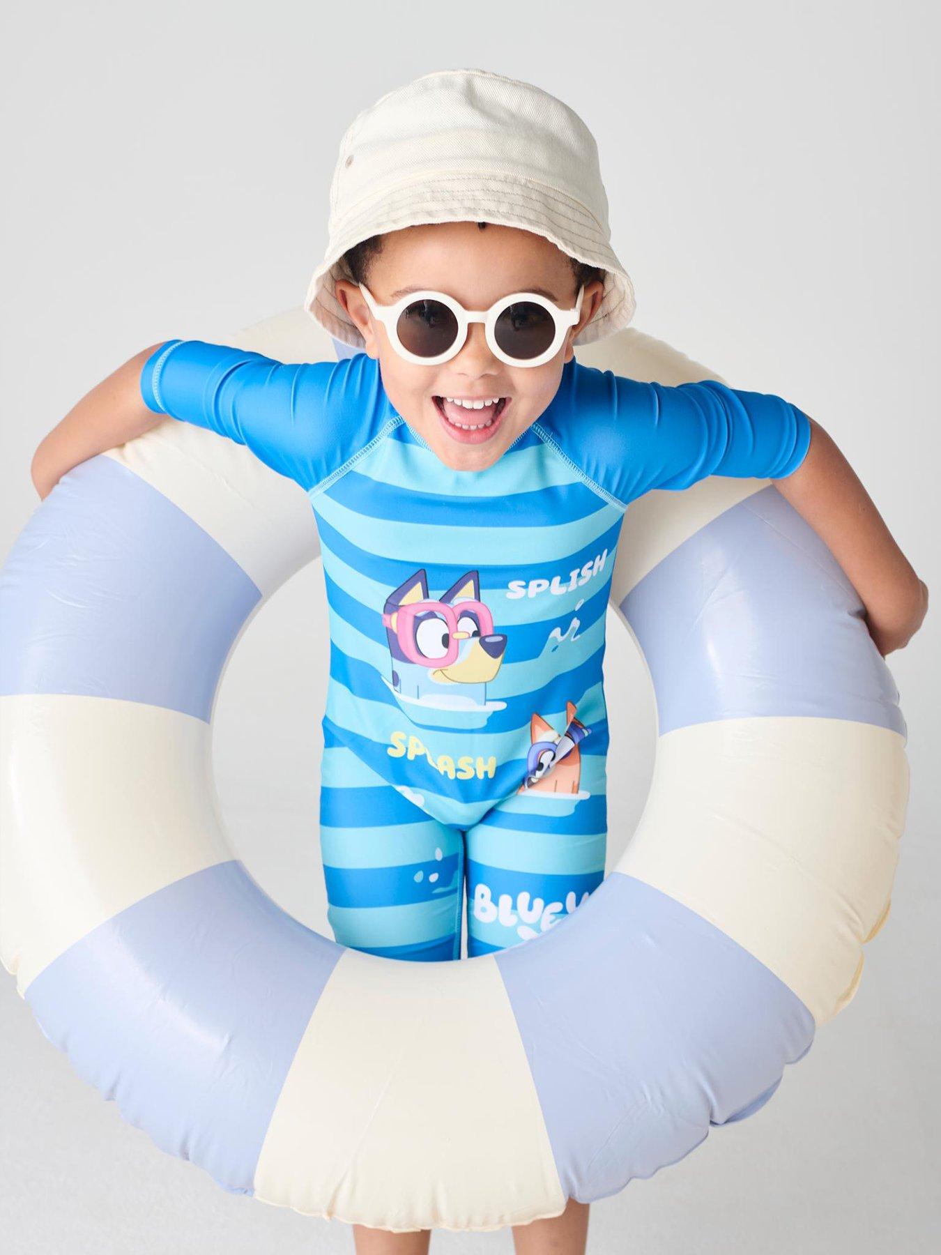 Image 2 of 4 of Brand Threads Boys Bluey Swim Set - Multi