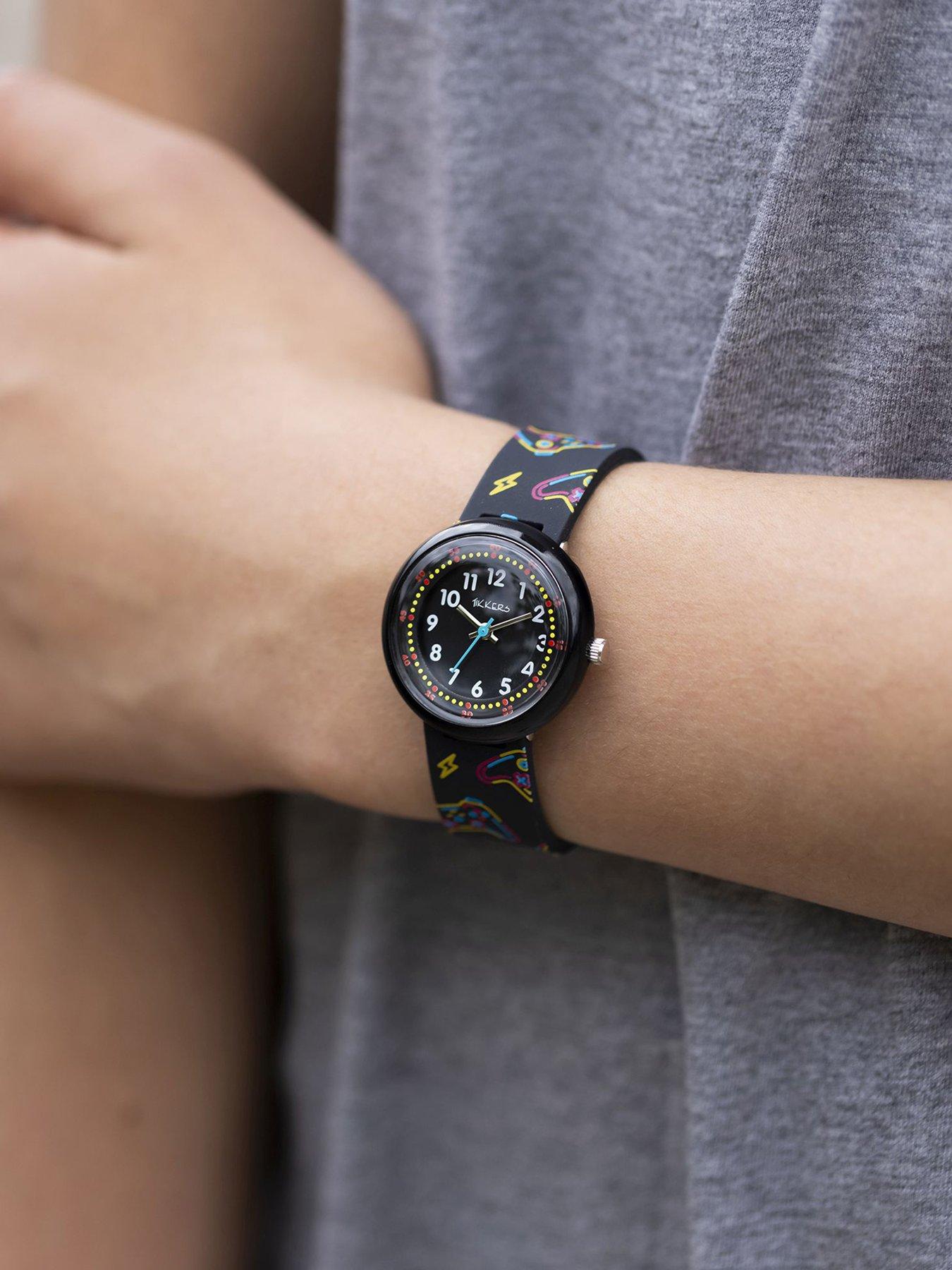 Image 2 of 5 of Tikkers Black Printed Gamer Strap Watch