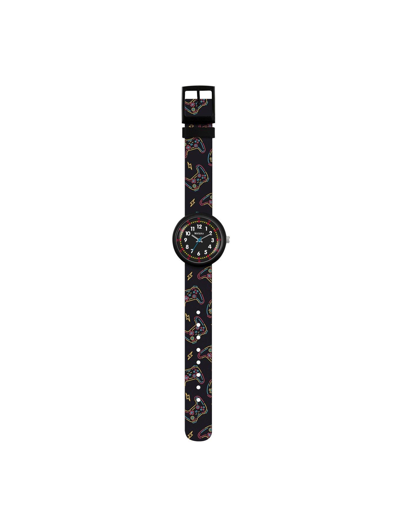 Image 4 of 5 of Tikkers Black Printed Gamer Strap Watch