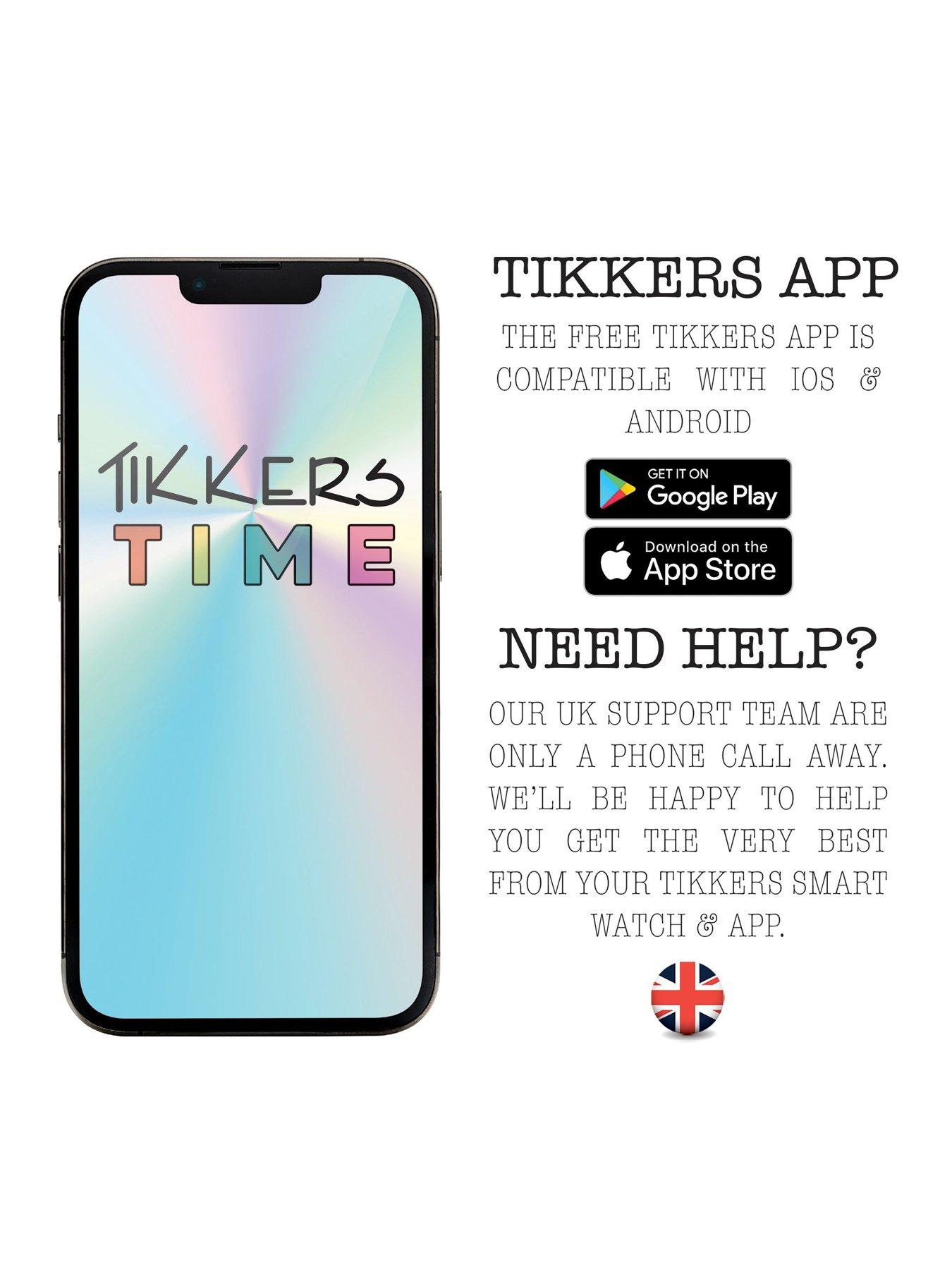 Image 5 of 6 of Tikkers Smart Series 13 Smart Watch and Green Silicone Strap Set