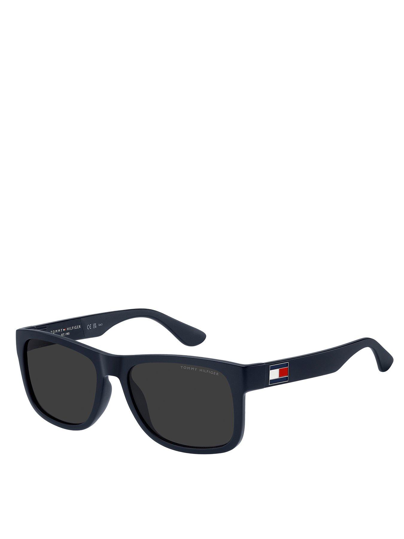 Tommy Hilfiger Logo Frame Square Sunglasses - Blue