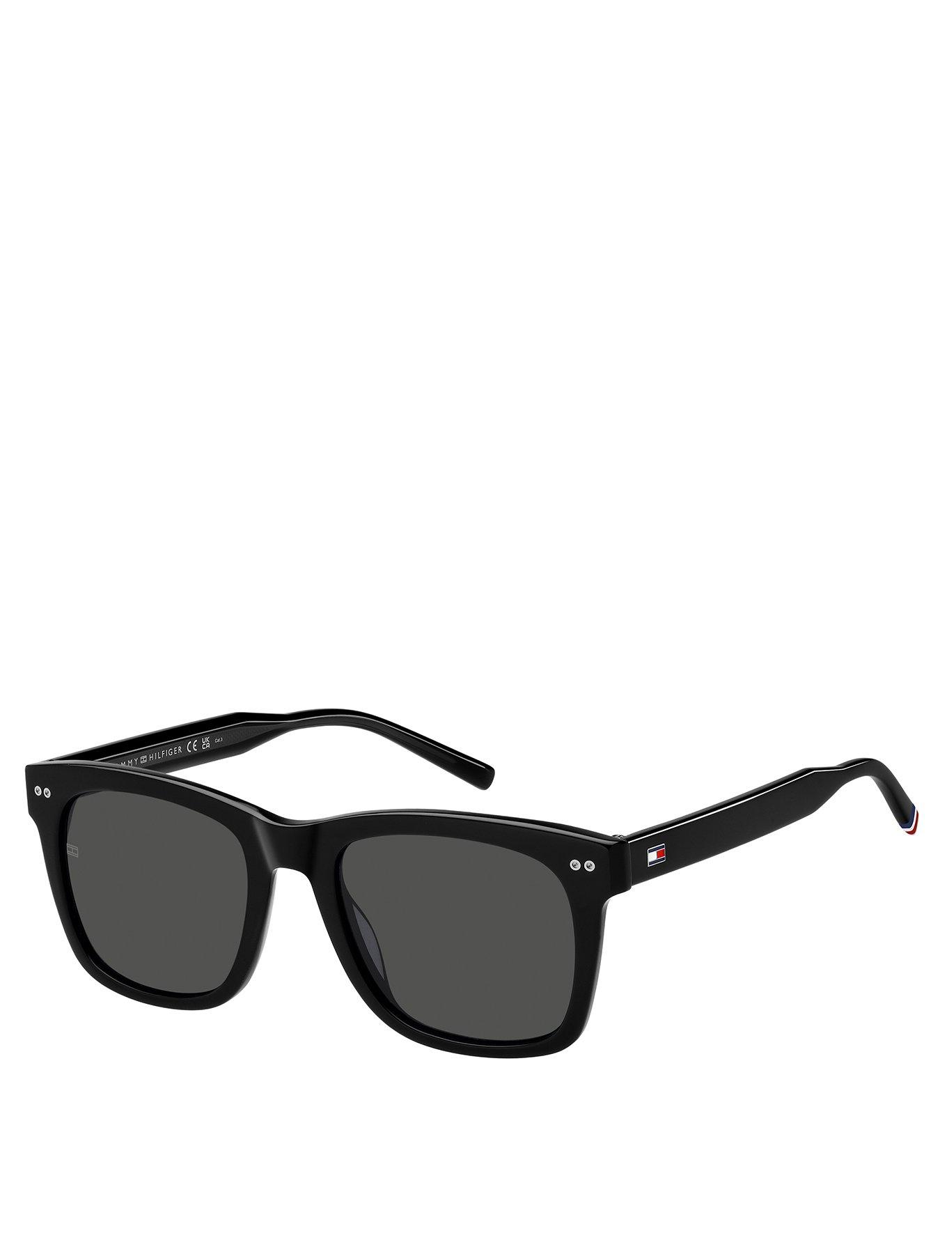 undefined Grey Logo Square Sunglasses