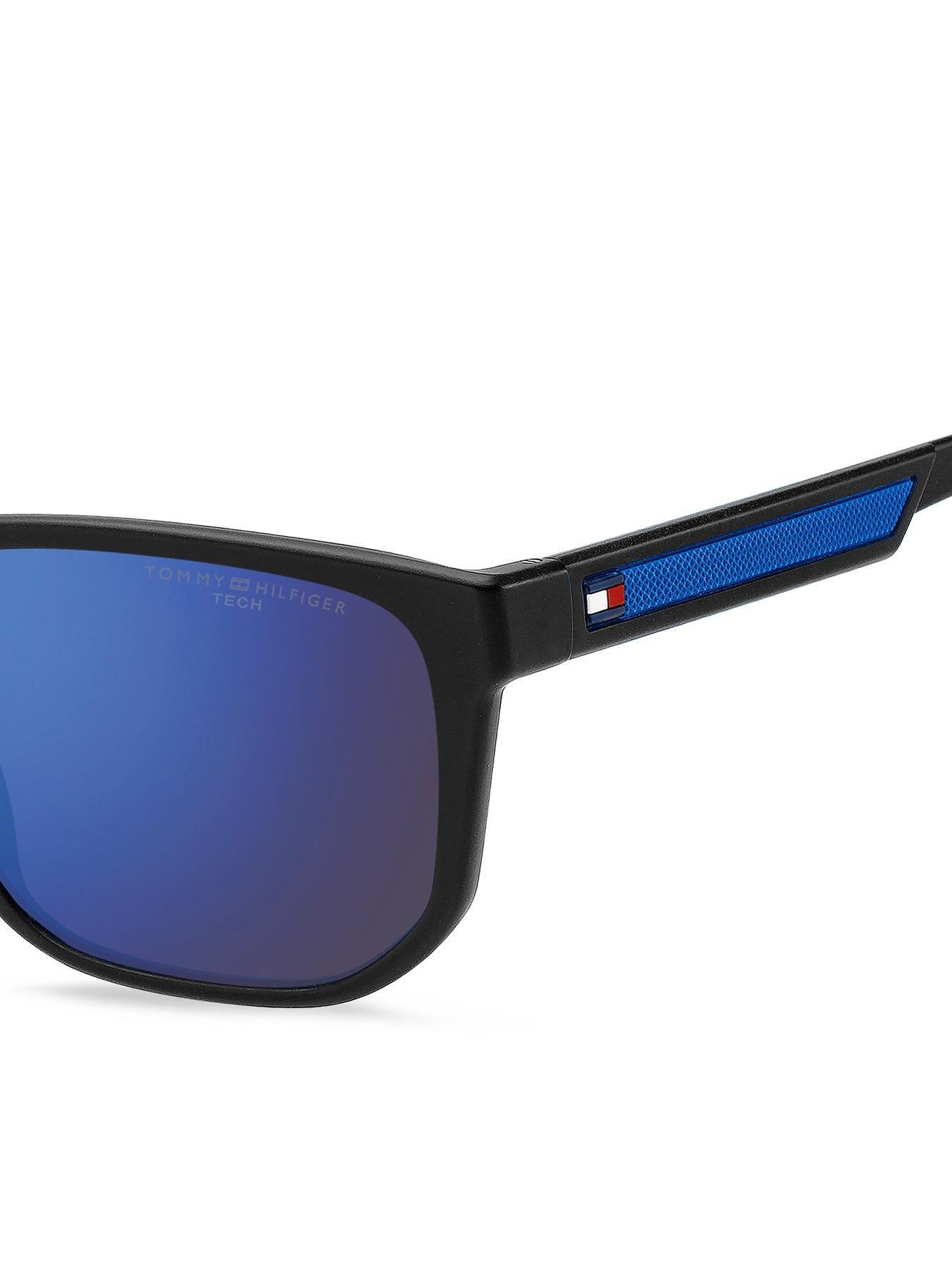 Image 4 of 4 of Tommy Hilfiger Blue Ml Sqaure Sunglasses