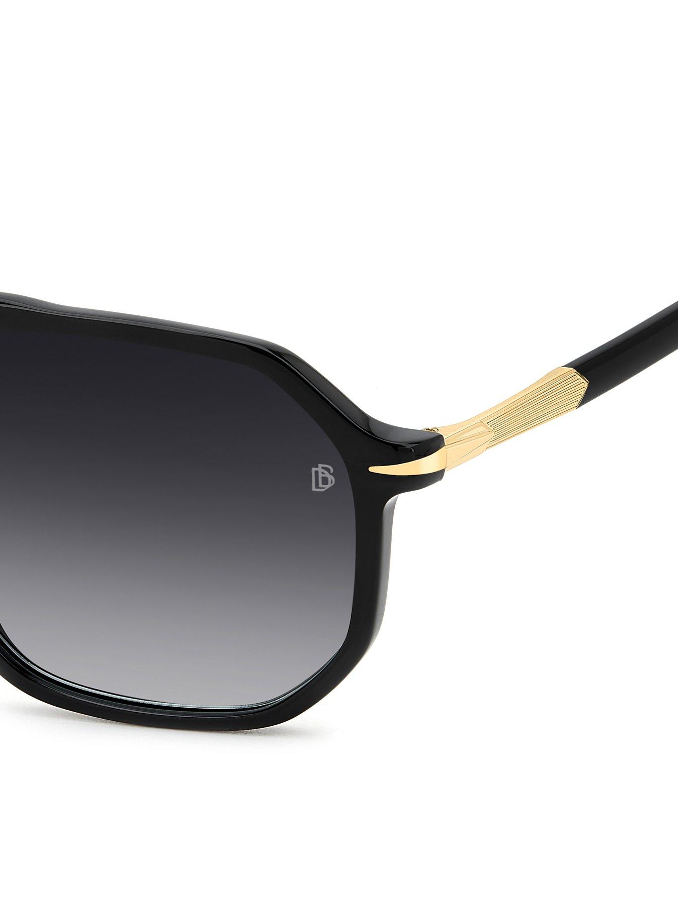 David Beckham Sonnenbrille Db 7108 – Acetate-Modell In CRYSTAL GOLD, Inkl. Etui