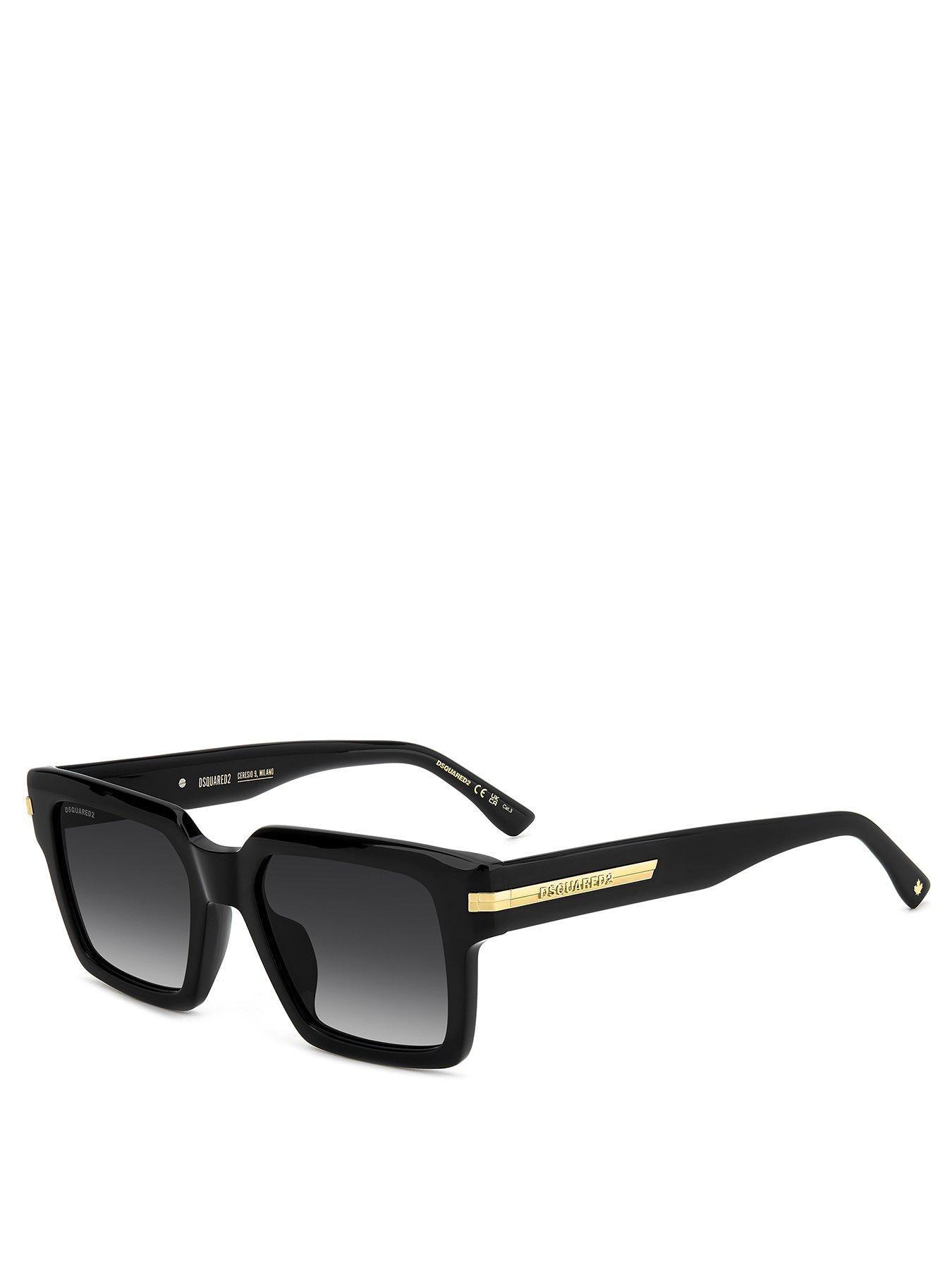 undefined Dark Grey Sf Rectangular Sunglasses